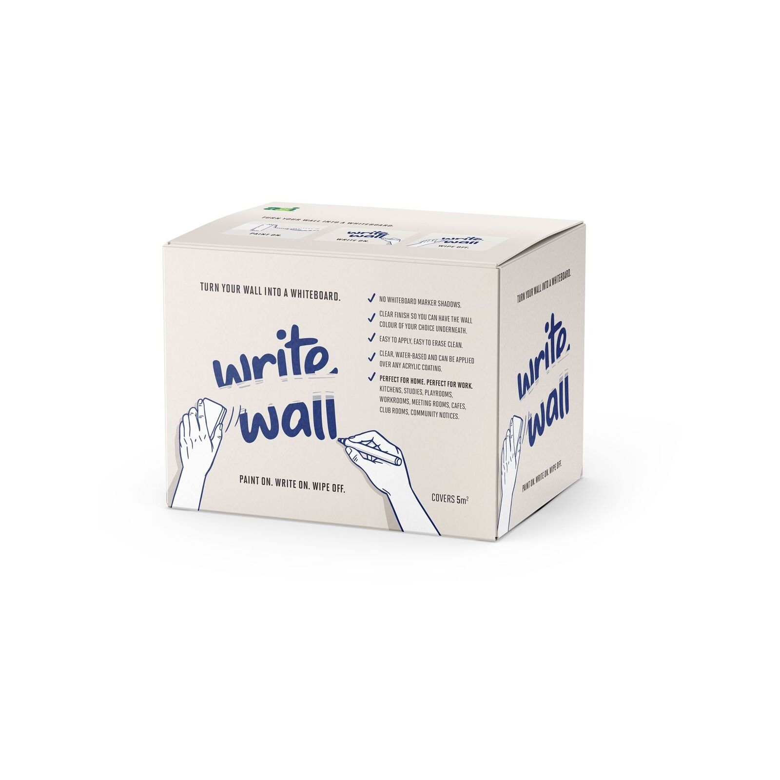 A&I Coatings 750ml White Board Write Wall Paint Kit Bunnings Australia