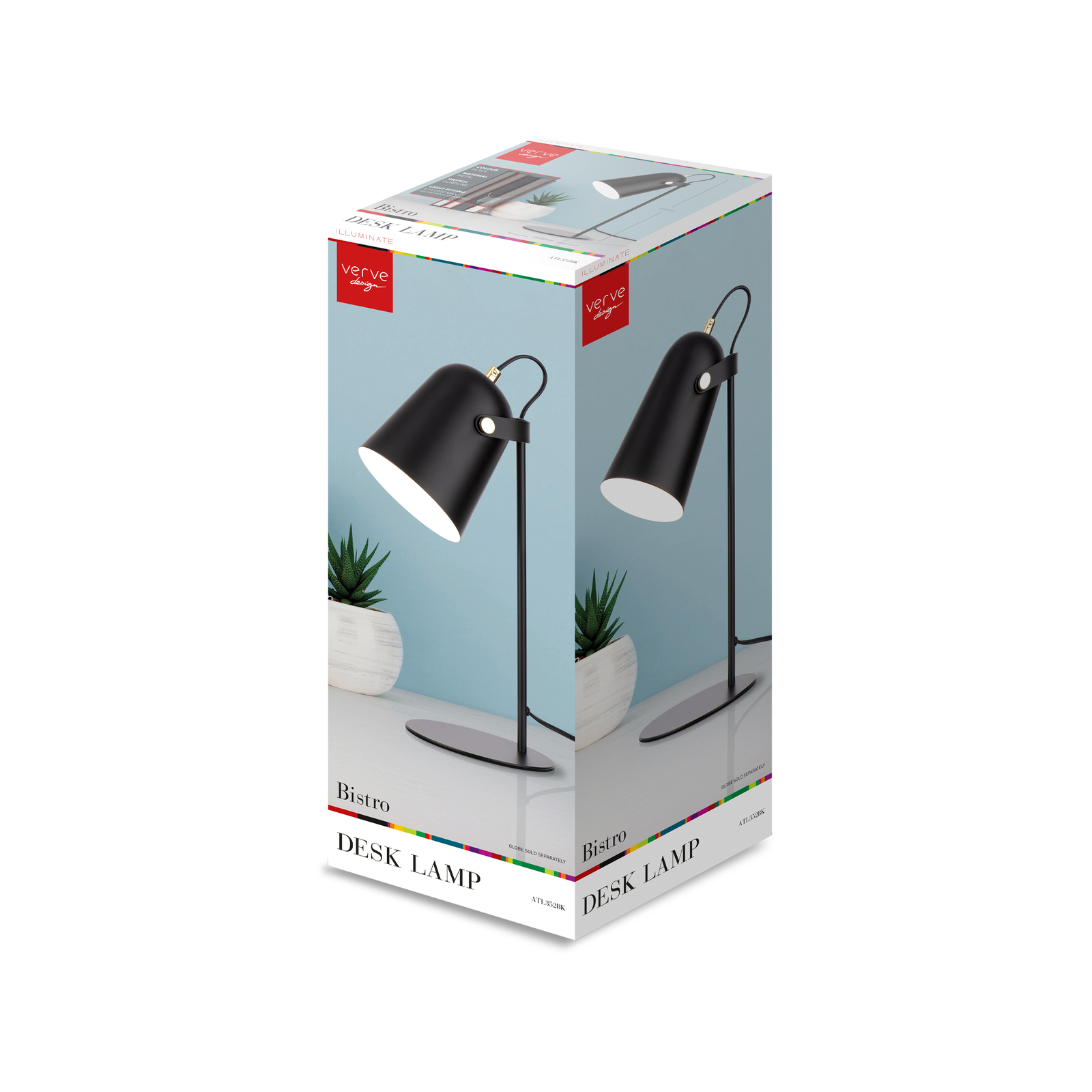Verve Design Black Bistro Desk Lamp Bunnings Australia