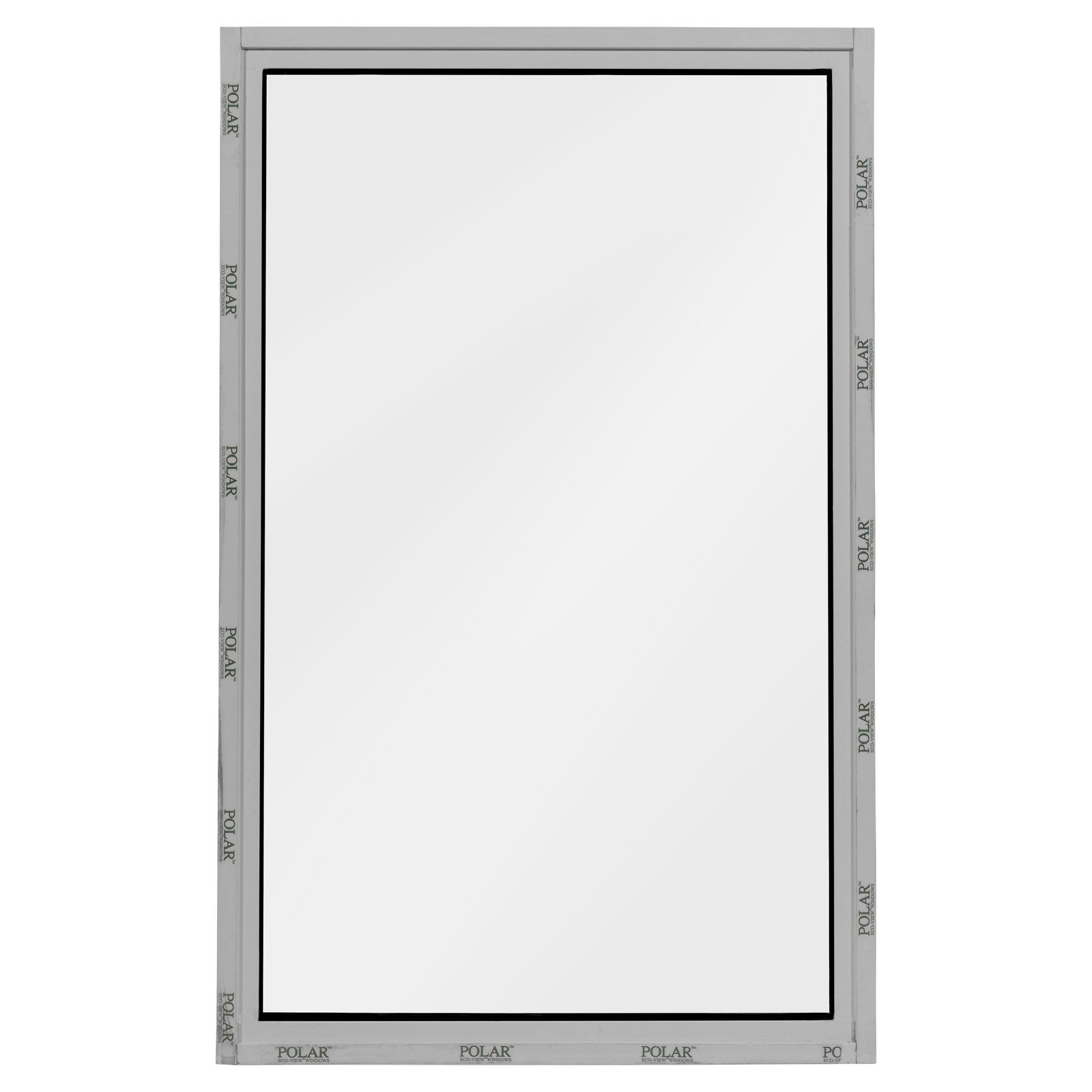 Polar EcoView Windows 600 x 945mm Silver Grey Fixed Panel Double