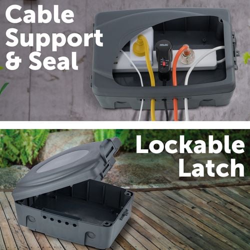 Arlec 5 Outlet Weatherproof Electrical Enclosure Box Bunnings Australia