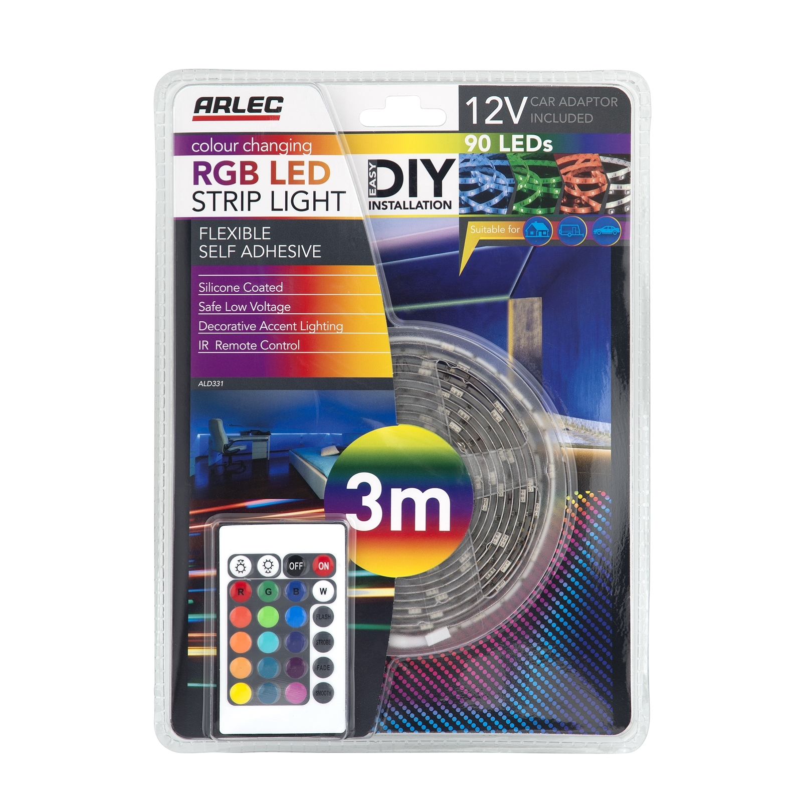 Arlec 3m Silicone Coated RGB Led Strip Light Bunnings Australia