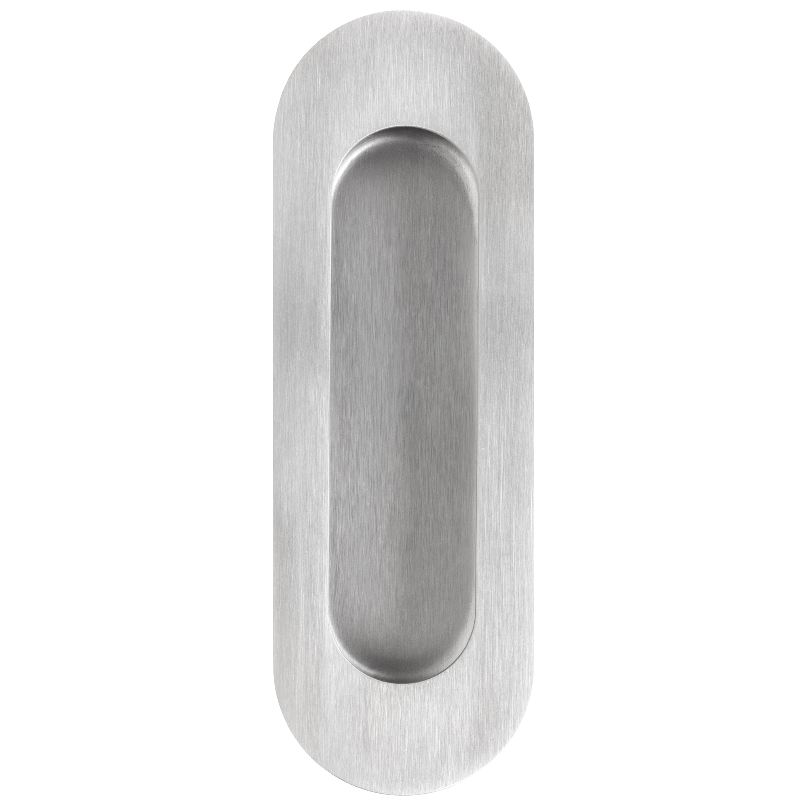 Delf 120mm Stainless Steel Concealed Fix Oval Flush Pull Bunnings
