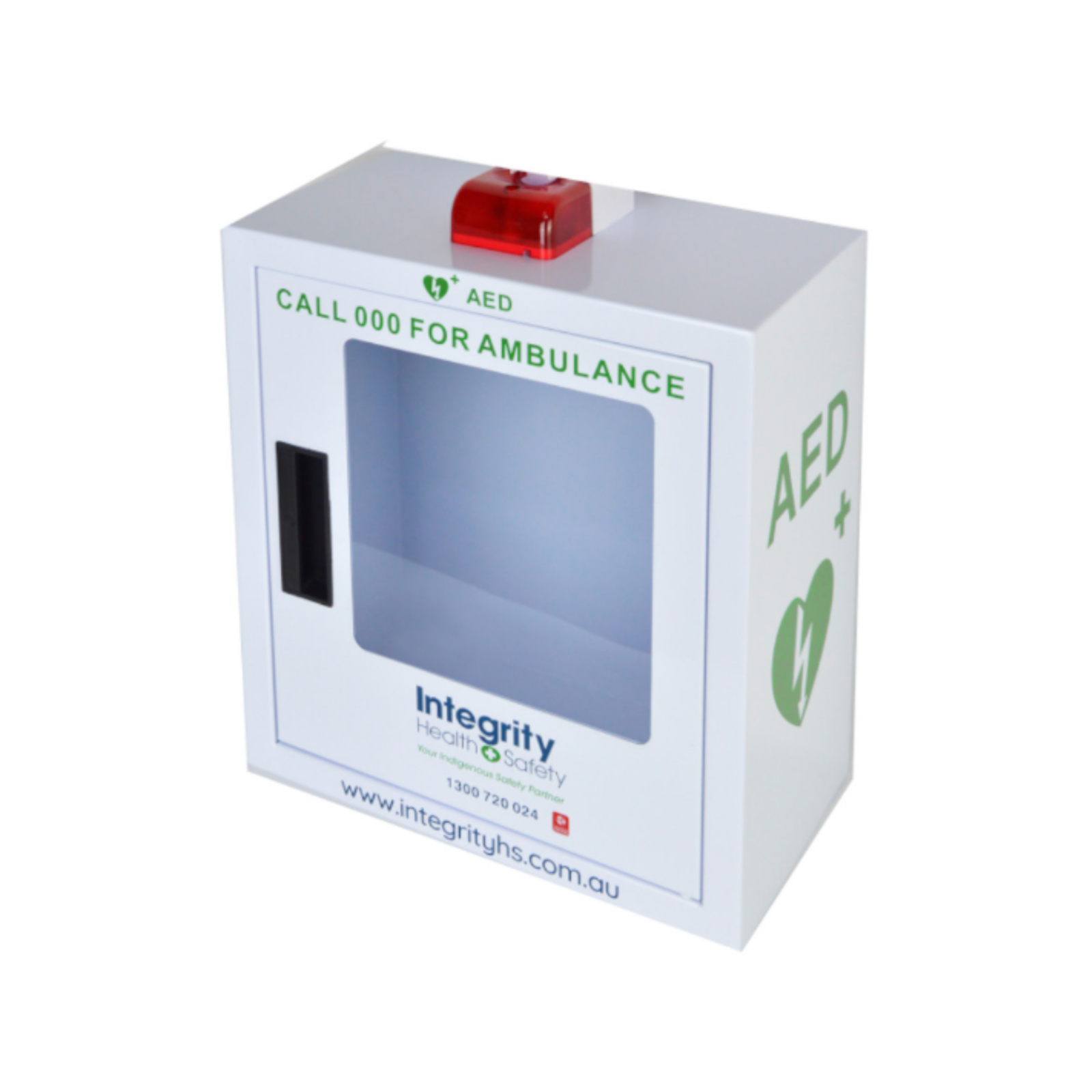 AED Wall mounted with Audio Alarm & Strobe Light Bunnings