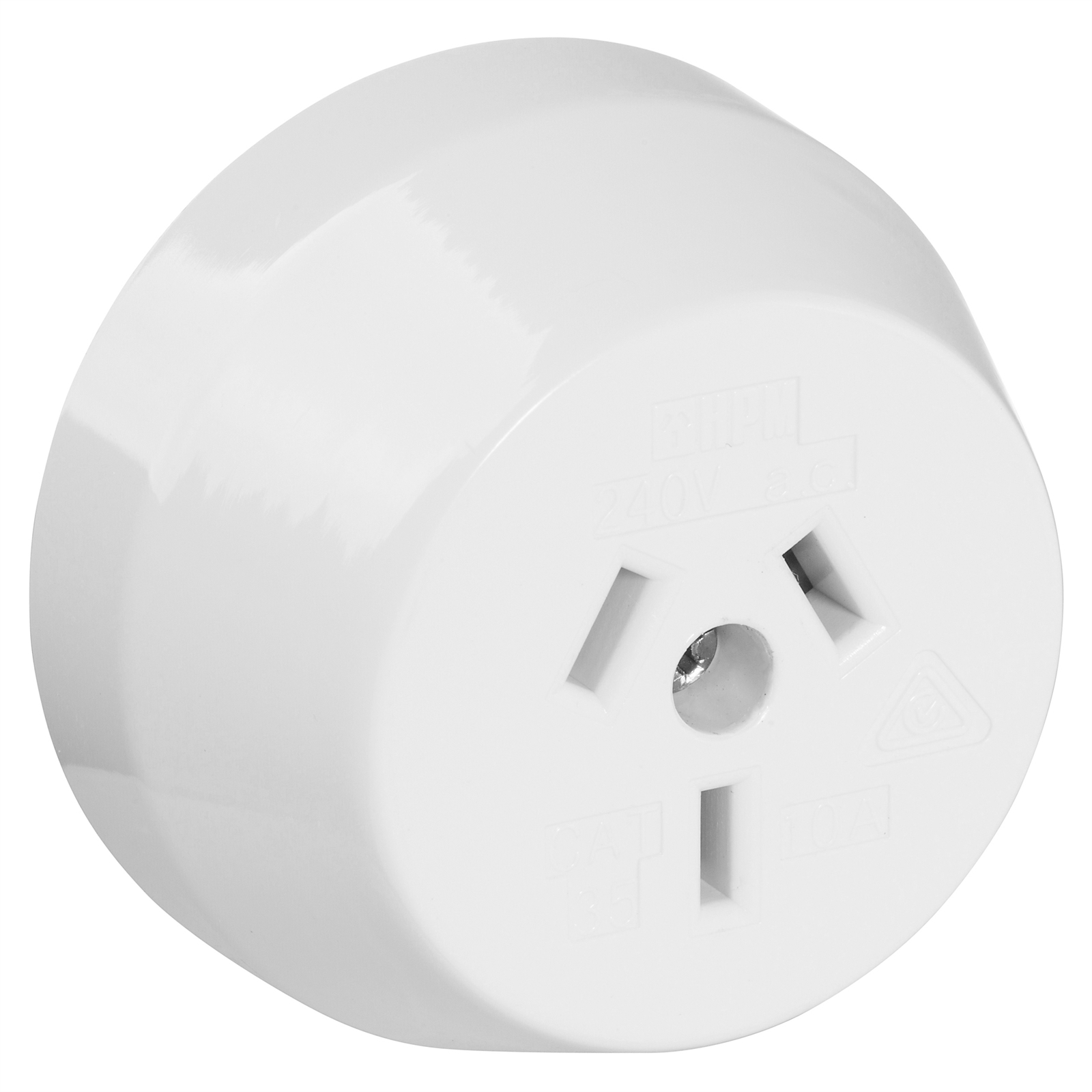 HPM Surface 3 Pin Plug Base Bunnings Australia
