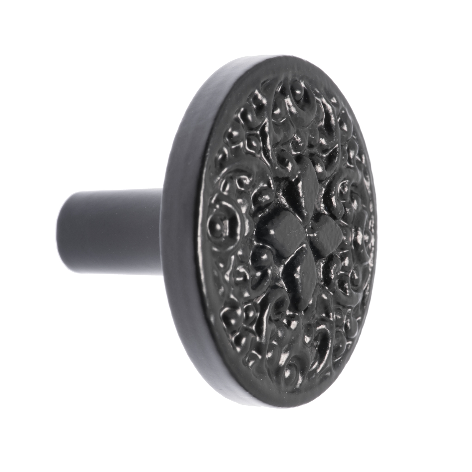Lane Black Round Iron Knob - Bunnings Australia