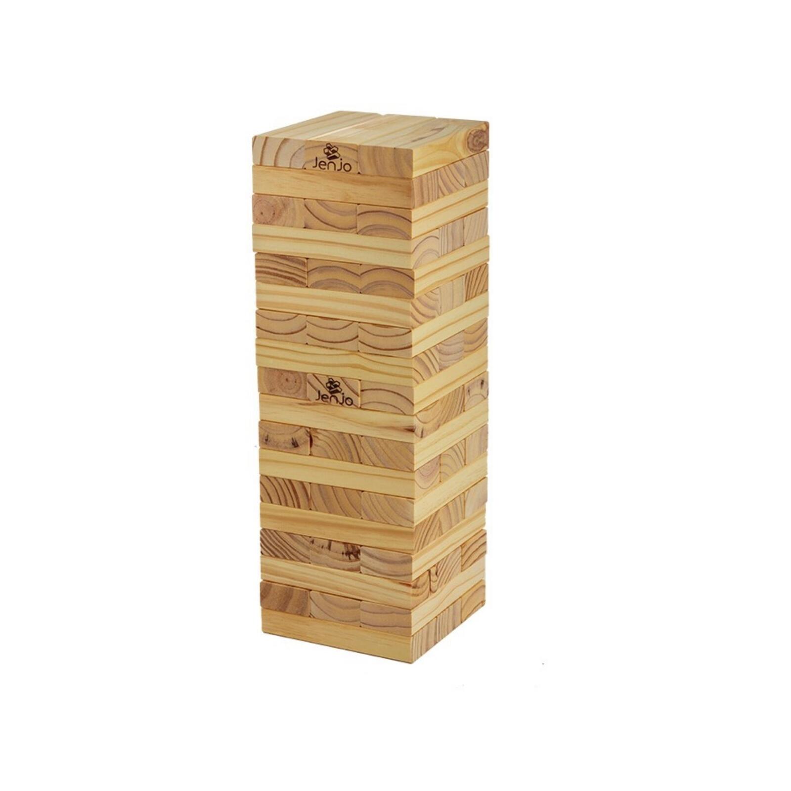 54 Piece Outdoor Giant Jenjo Wooden Block Game 54cm Bunnings Australia