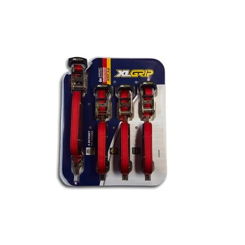 Gripwell 25mm x 6m Ratchet Tie Down 4 Pack Bunnings New Zealand