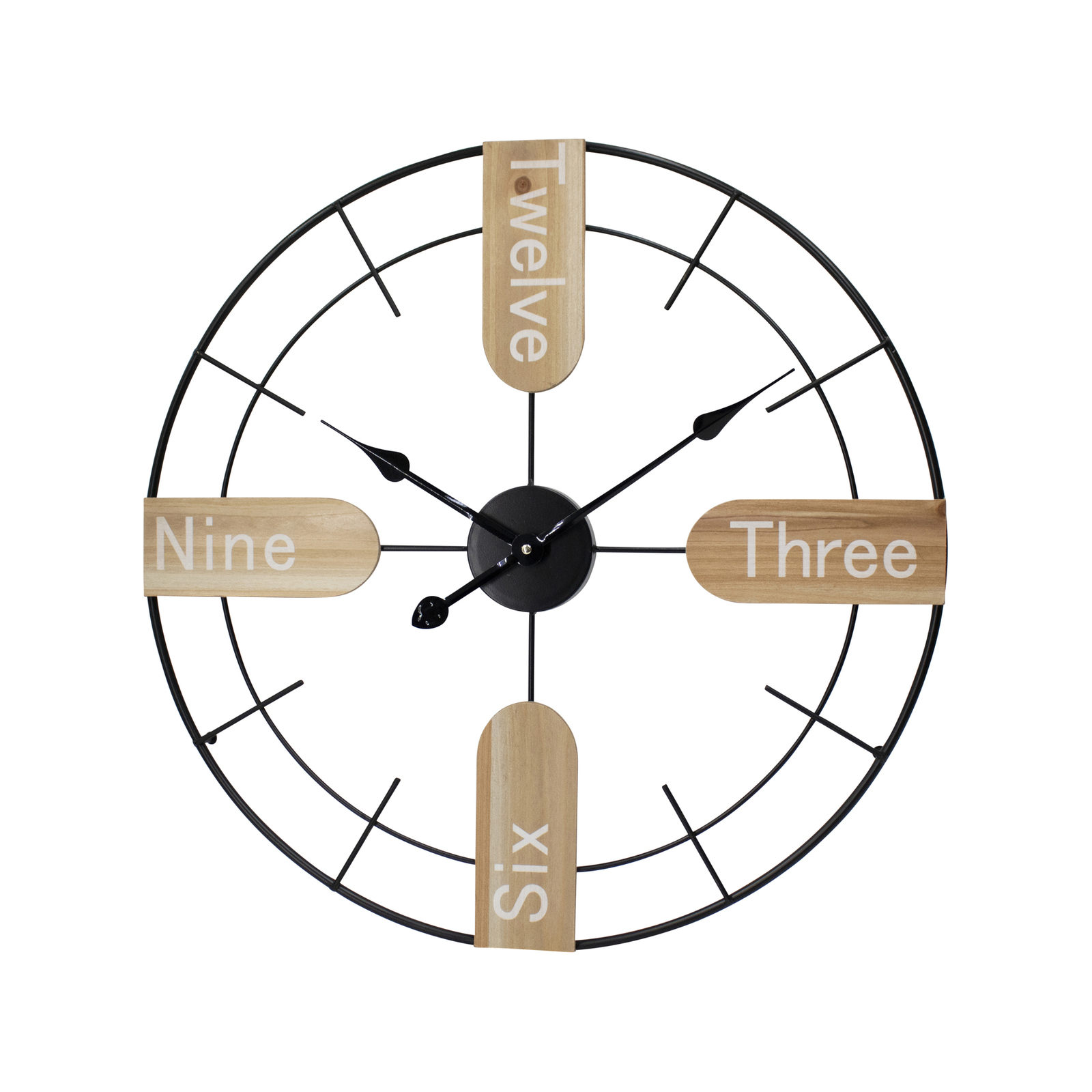 Toki Dean 60cm Silent Wall Clock Bunnings Australia