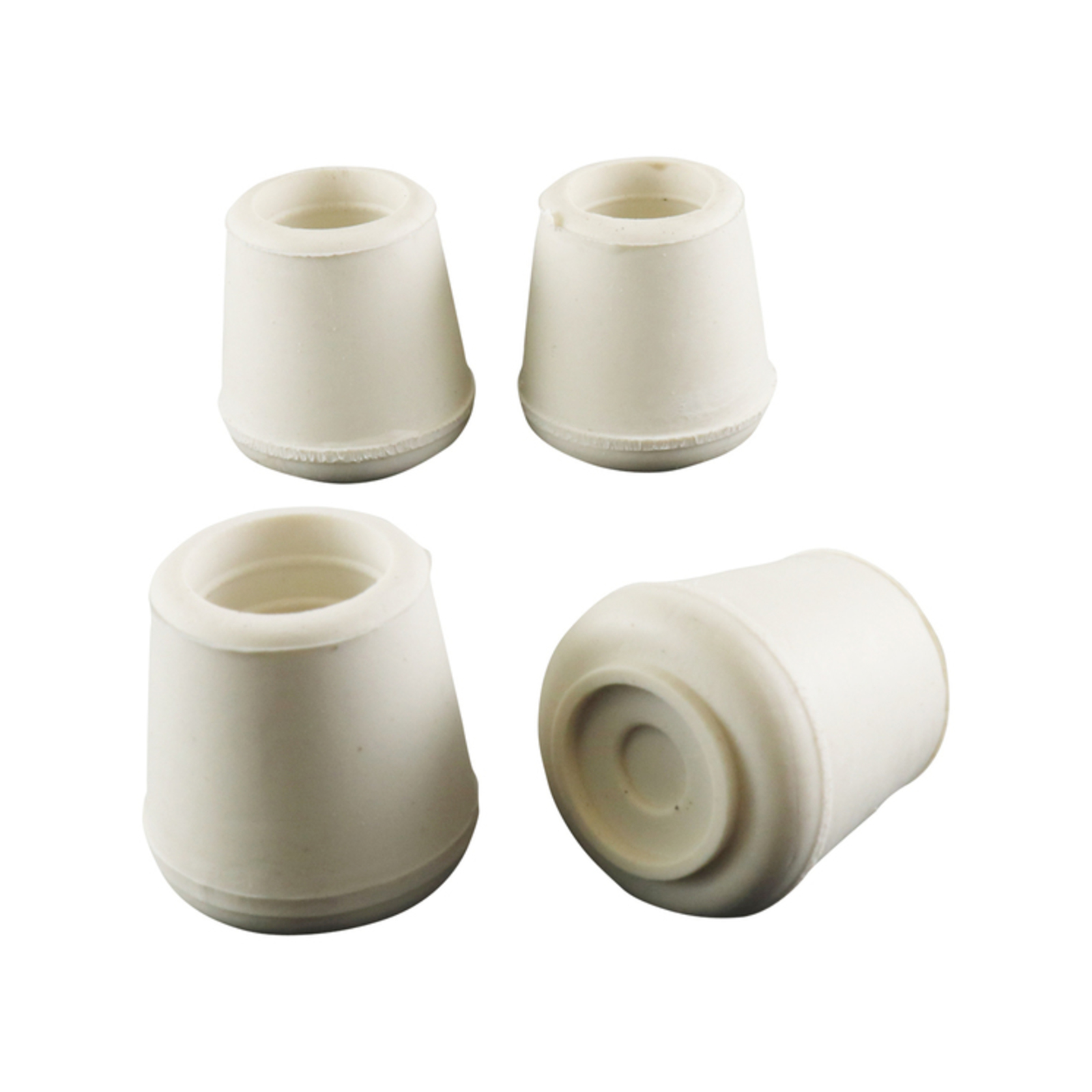 Surface Gard 16mm White Round External Rubber Chair Tips - 4 Pack ...