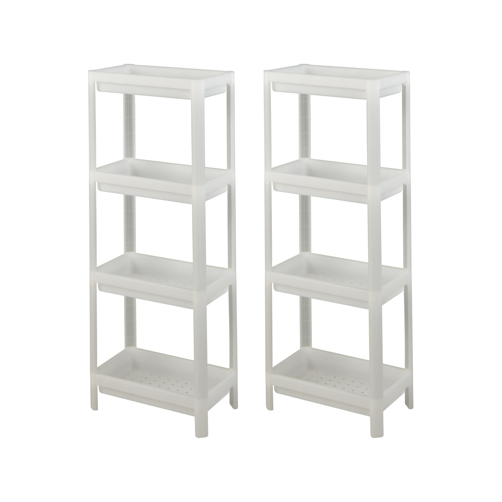 Costway 2x Slim Storage Shelf Stackable Bathroom Kitchen Bunnings Australia