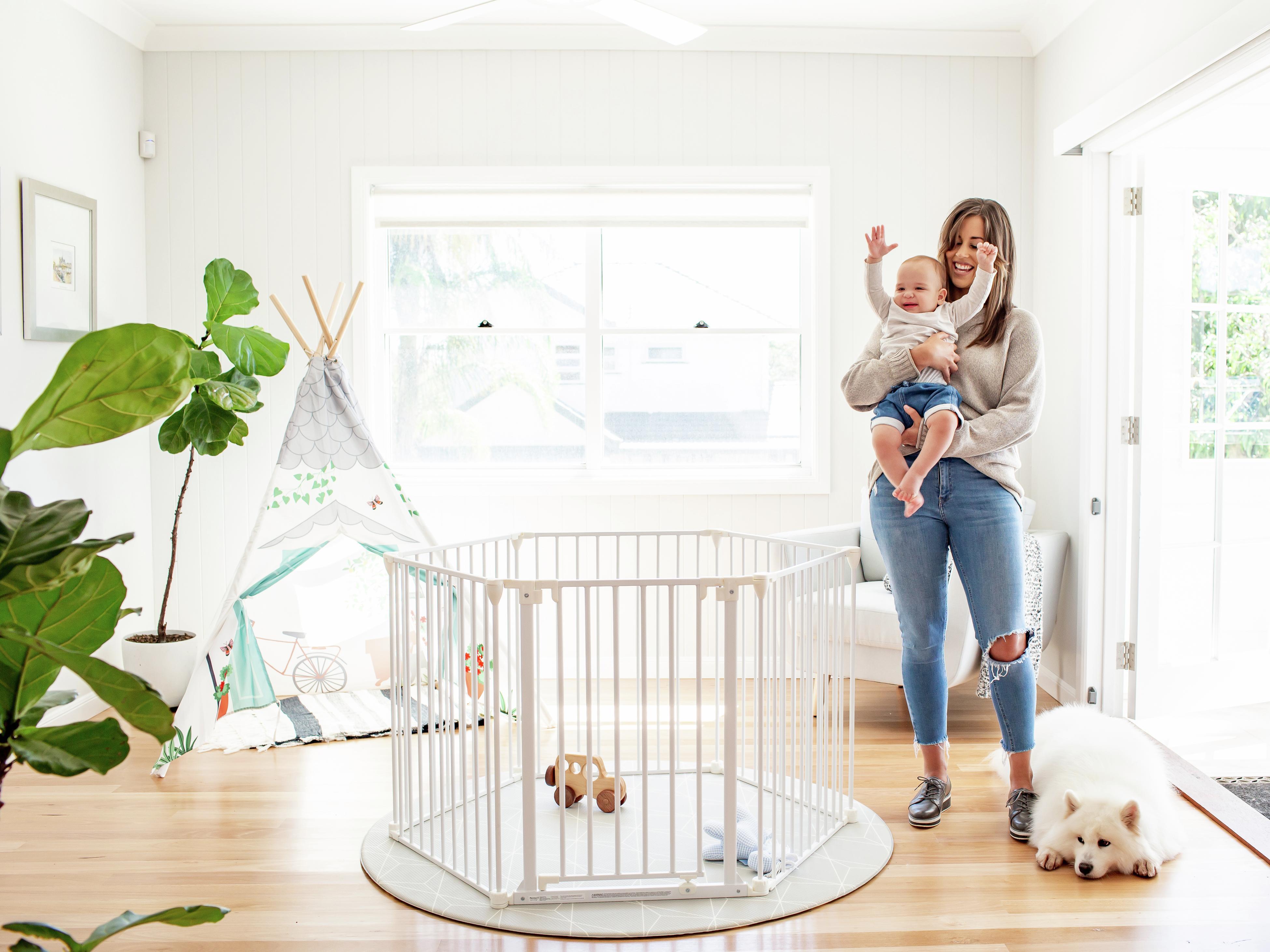 Extendable baby hot sale gate bunnings