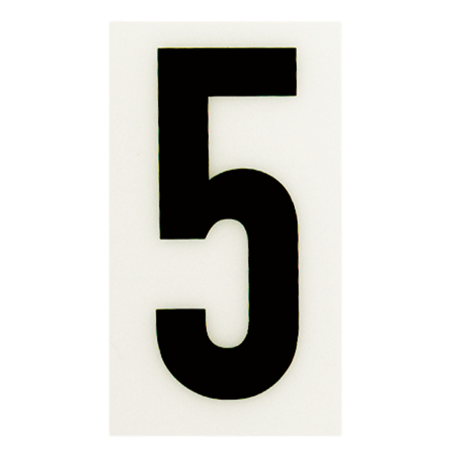 Sandleford 85mm White Self Adhesive House Number 5 Bunnings Australia