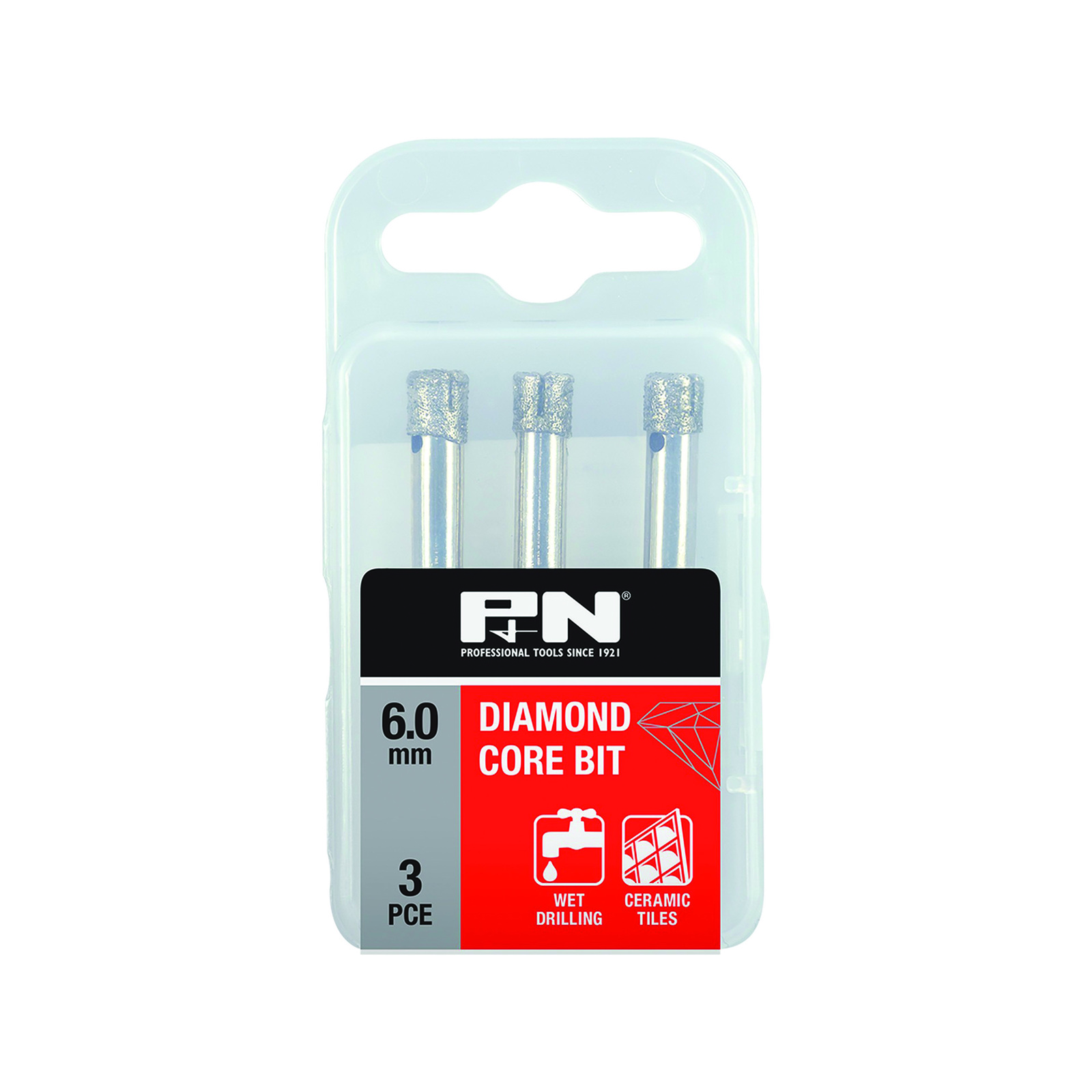 P&N 6mm 3 Piece Diamond Core Bit Set Bunnings New Zealand