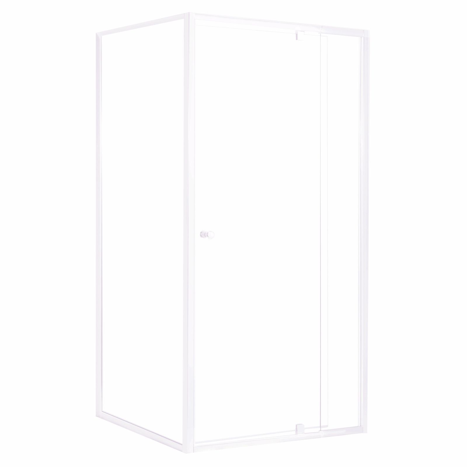 Estilo 900 x 1830mm White Semi Frameless Shower Screen Bunnings Australia