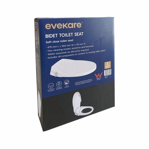 evekare Water Powered Bidet Toilet Seat Bunnings Australia