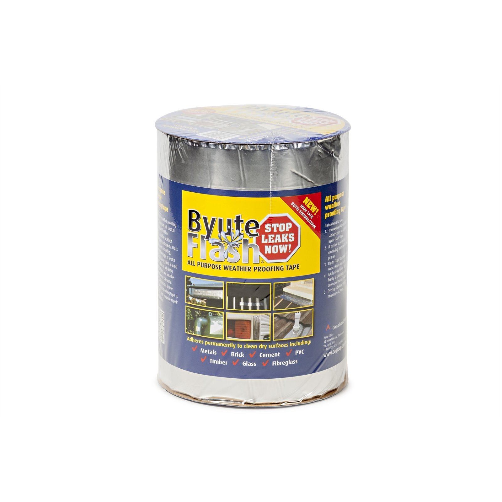 Consolidated Alloys 300mm x 10m Weatherproof Byute Flash Flashing Tape