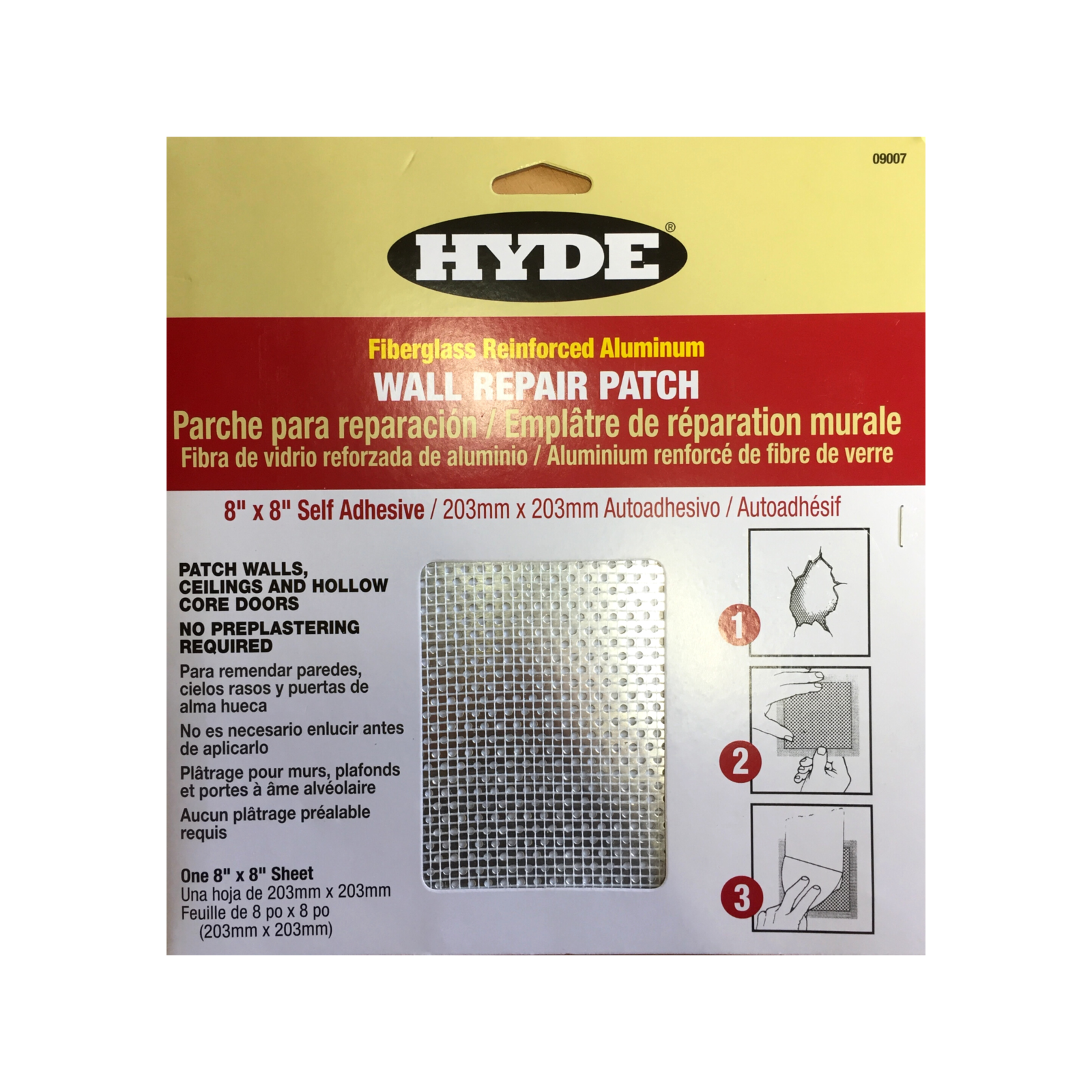 Drywall Repair Kit 12Pcs Aluminum Wall Repair Patch Kit, 4/6/8 Inch Fiber  Mesh, Dry Wall Hole Repair Patch Metal Patch