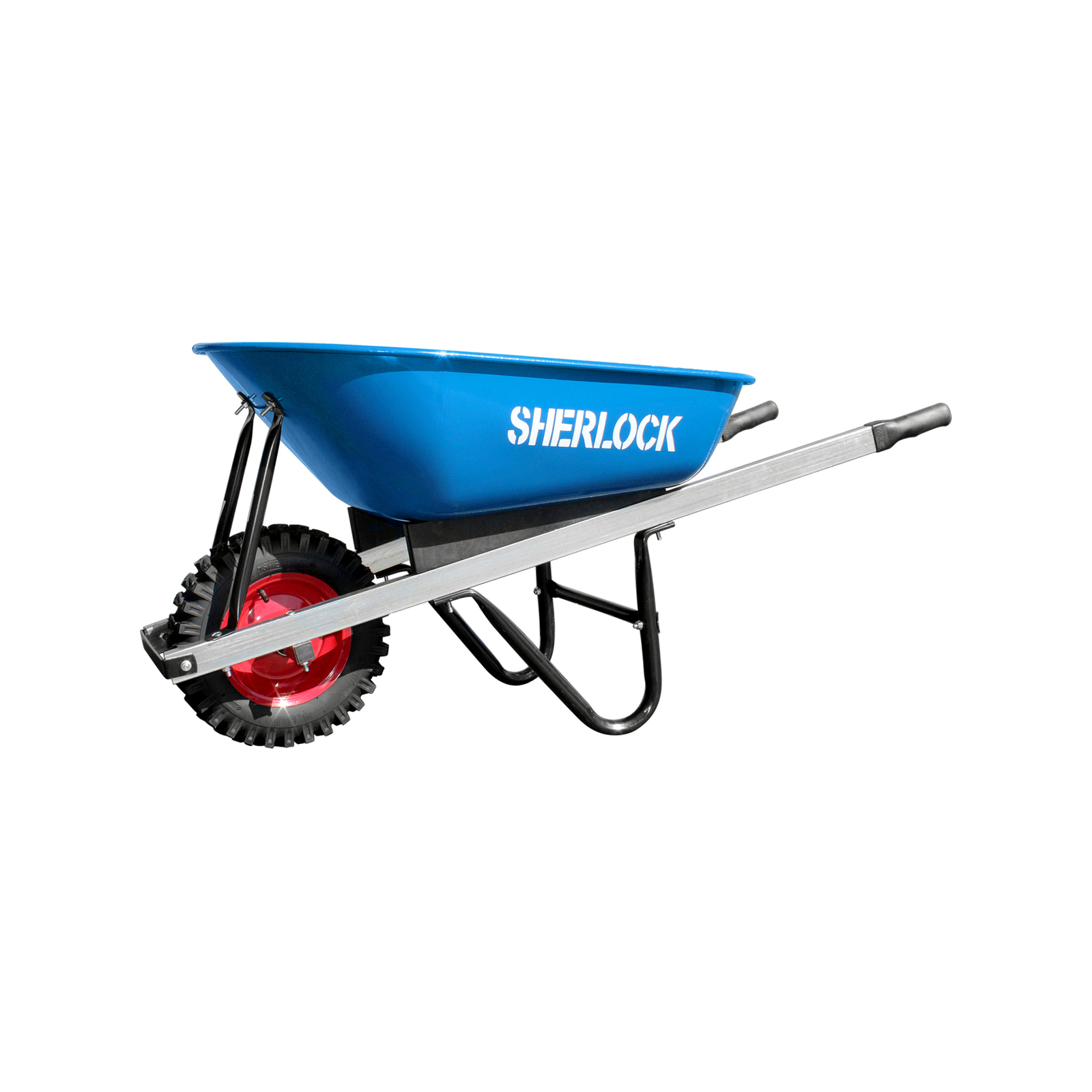 Sherlock 100L Wheelbarrow With Steel Tray And HD Wheel Bunnings Australia