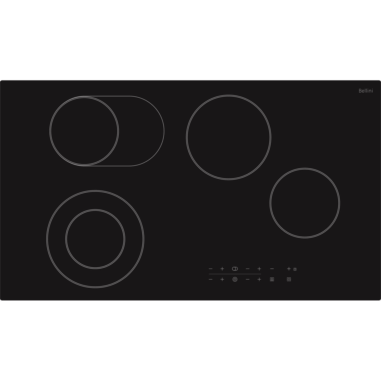 Bellini 90cm Designer Ceramic Cooktop with Sensor Touch Bunnings
