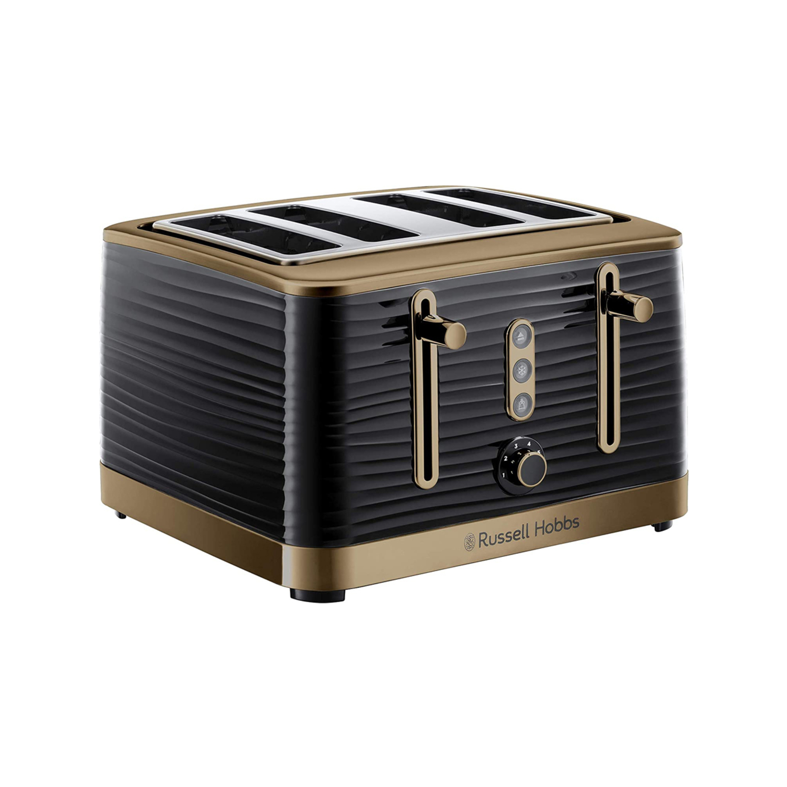Russell Hobbs Inspire Brass 4 Slice Toaster Black Bunnings Australia