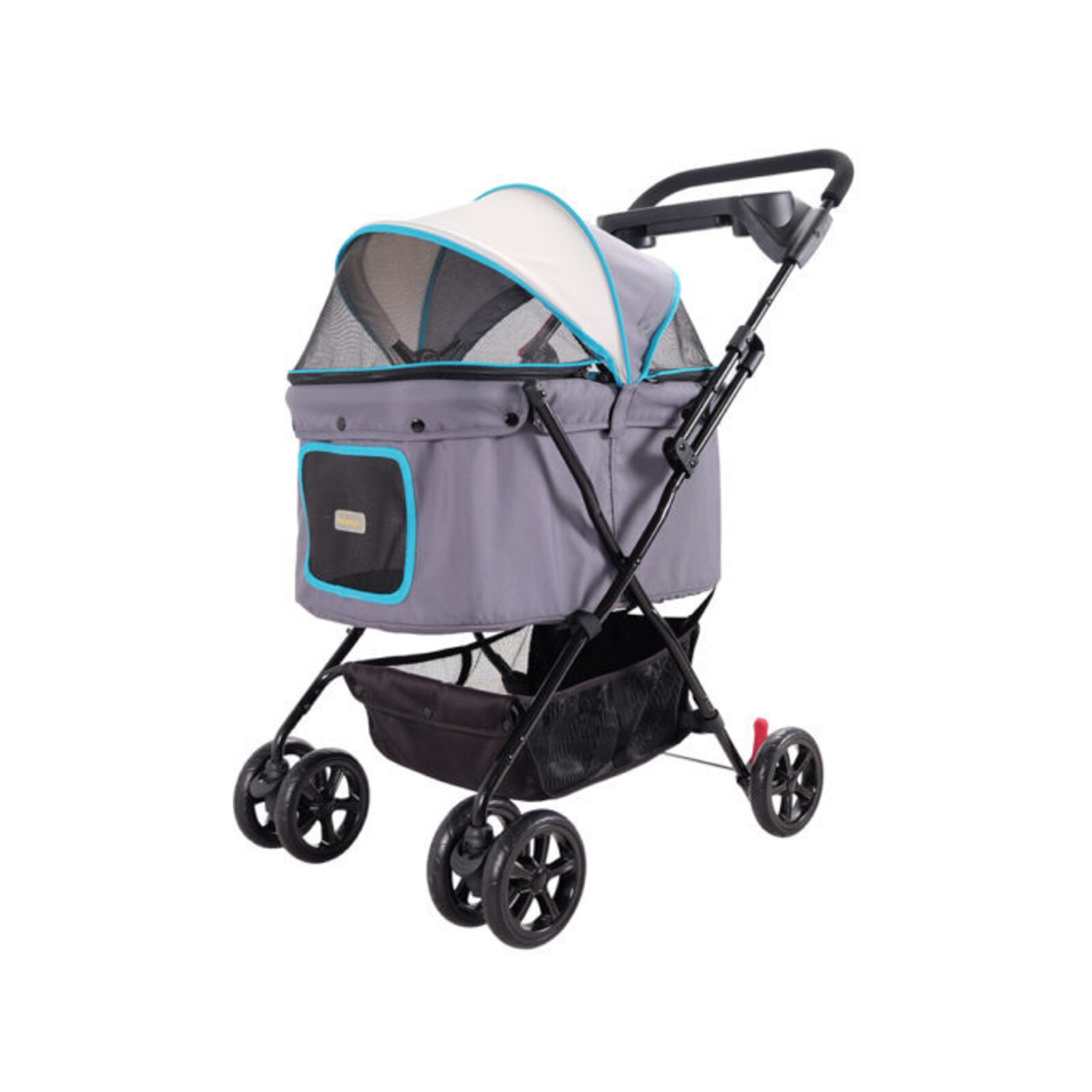 Ibiyaya Easy Stroller Pet Buggy in Grey & Blue Bunnings Australia