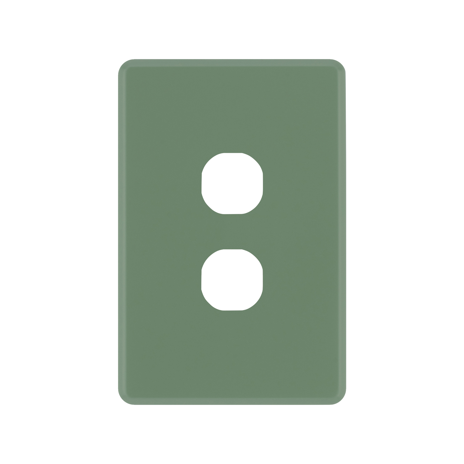 Deta SLine Jade Green Switch Cover Plate 2 Gang Bunnings Australia