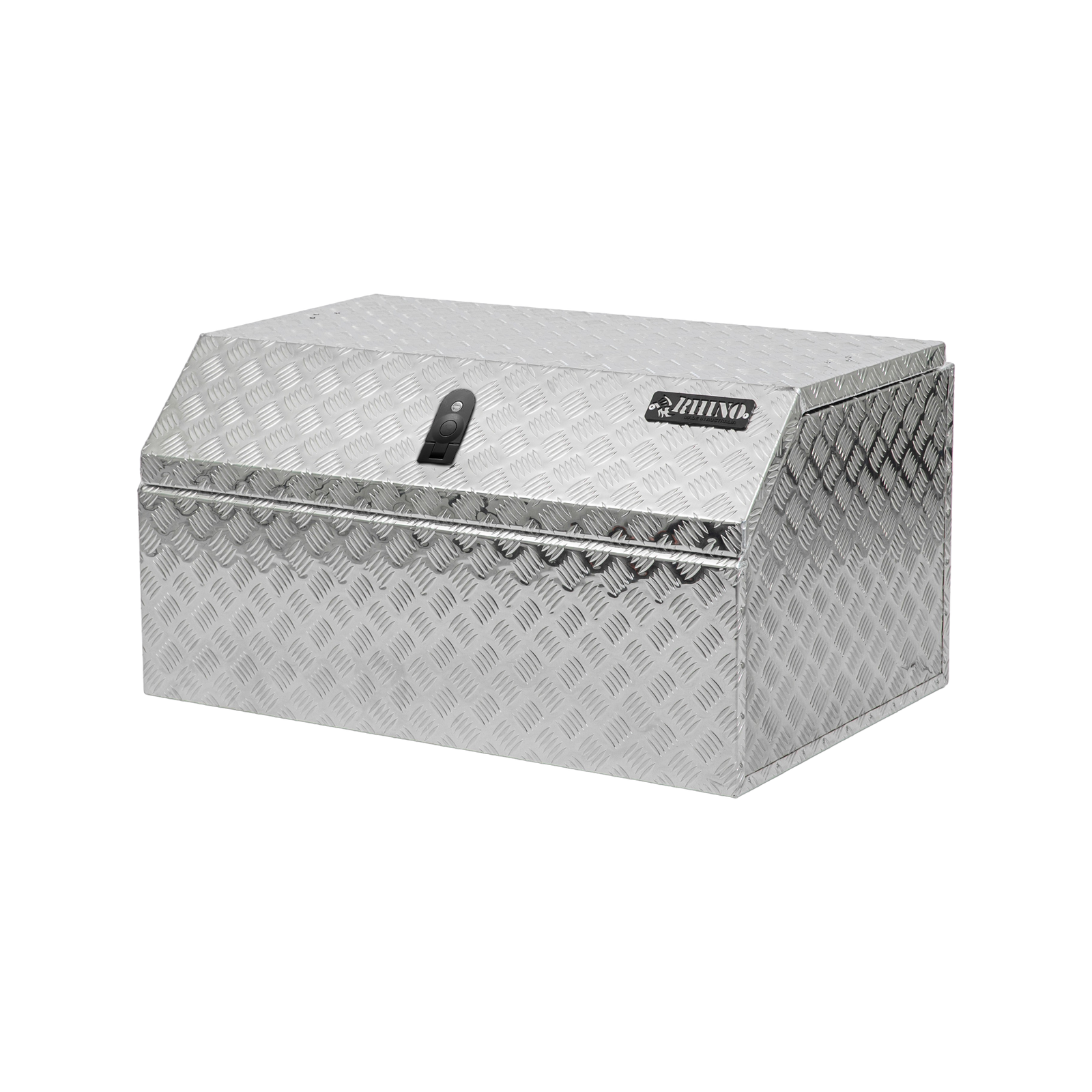 Rhino 900 x 595 x 475mm Aluminium Checkerplate Tool Box Bunnings