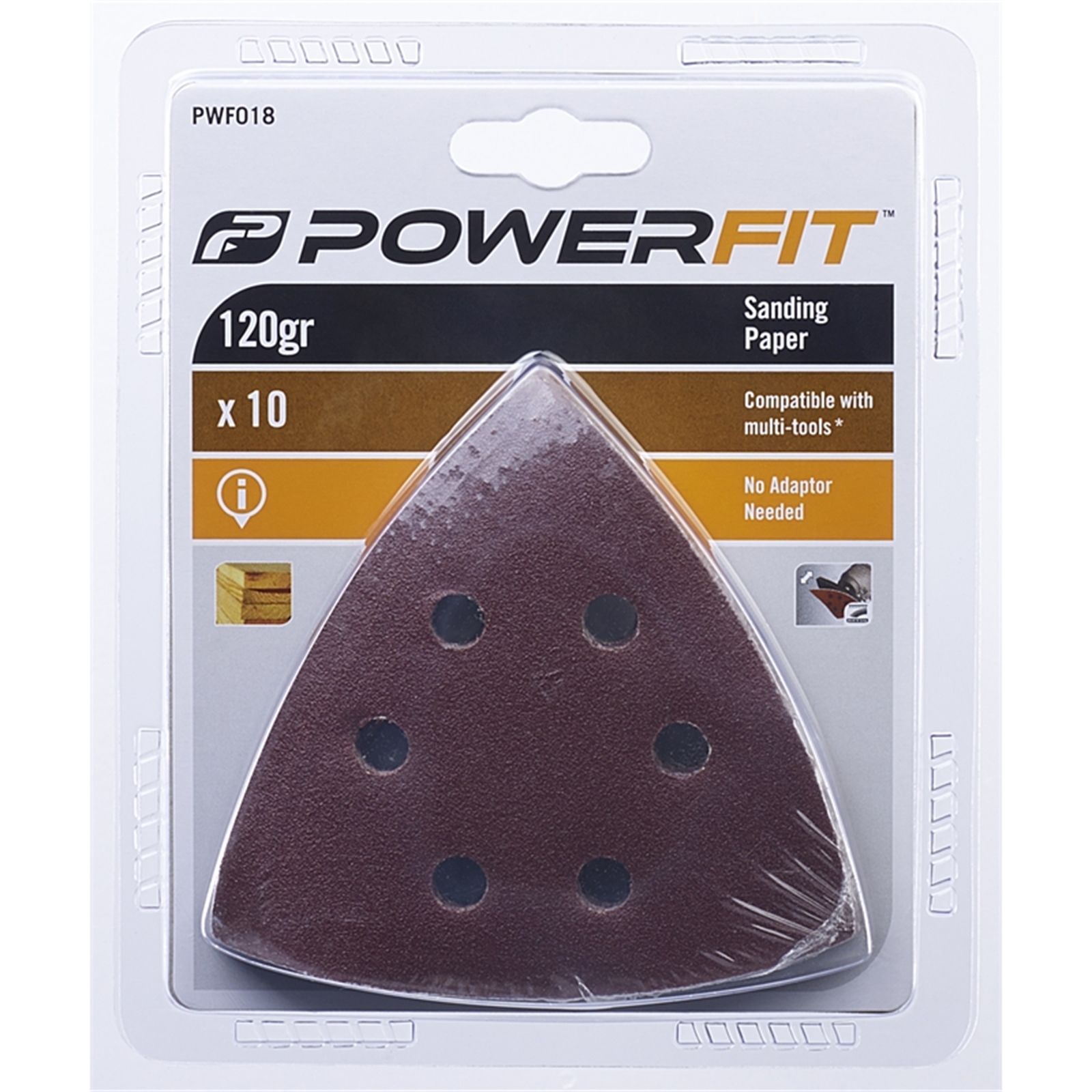 PowerFit 120 Grit Sanding Paper 10 Pack Bunnings New Zealand