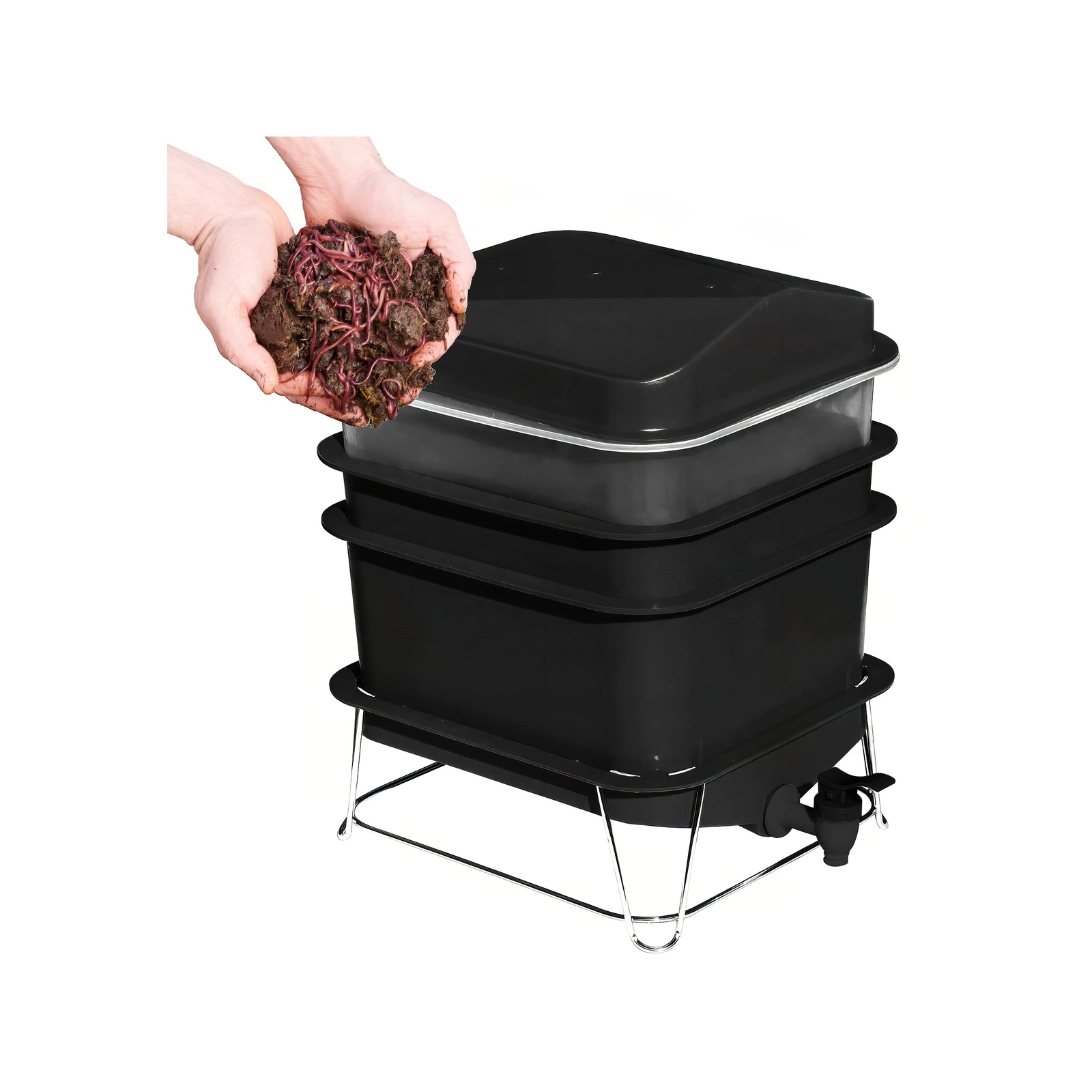 Maze Mini 3 Tier Worm Farm With 500 worms Bunnings Australia