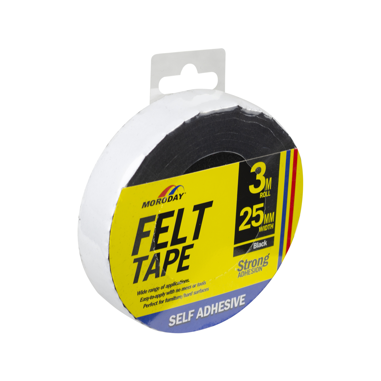Moroday 25mm x 3m Felt Scratch Saver Self Adhesive Tape Bunnings