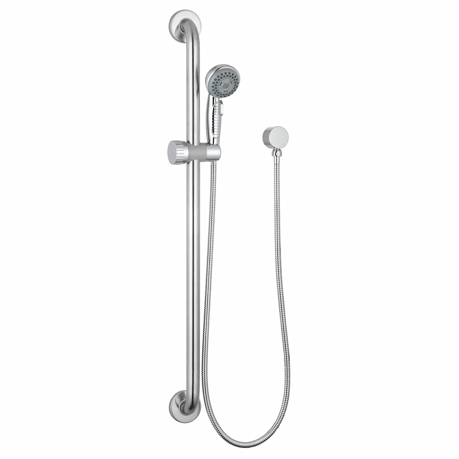 evekare Chrome Hand Shower Set On Grab Rail WELS 3 Star 9L/min