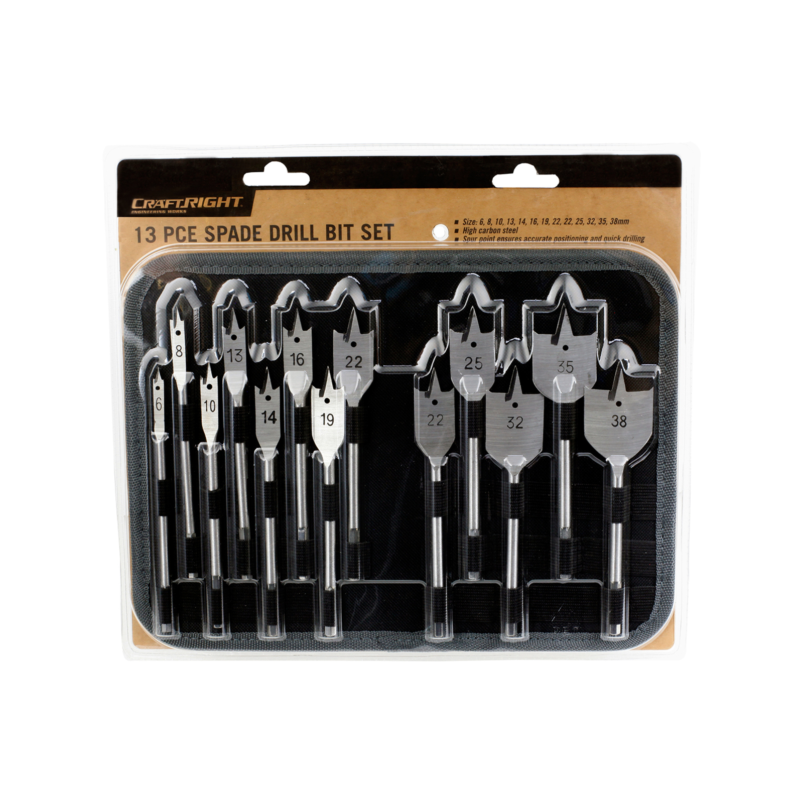 Craftright 13 Piece Spade Bit Set Bunnings Australia