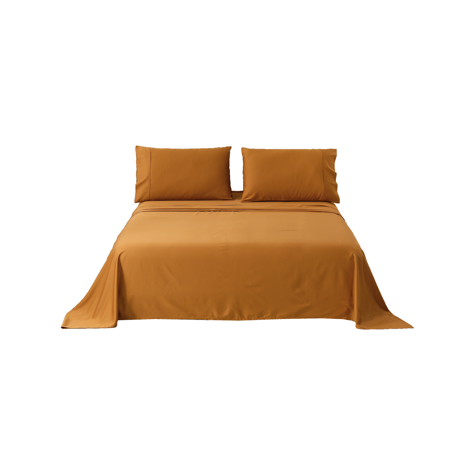 Serene Bamboo Cotton Sheet Set King Bed Rust Bunnings Australia