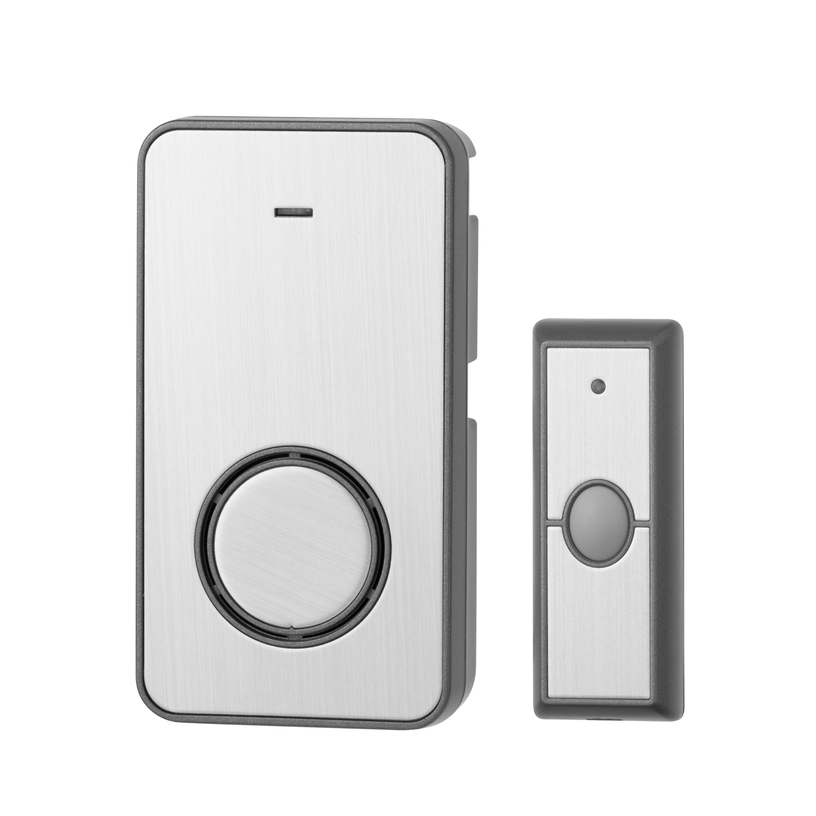 Arlec Brushed Metal PlugIn Wireless Door Chime Bunnings Australia