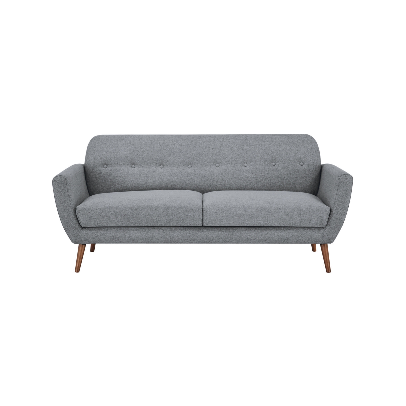 Lilliana 3 Seater Sofa Fabric Uplholstered Lounge Couch - Light Grey 