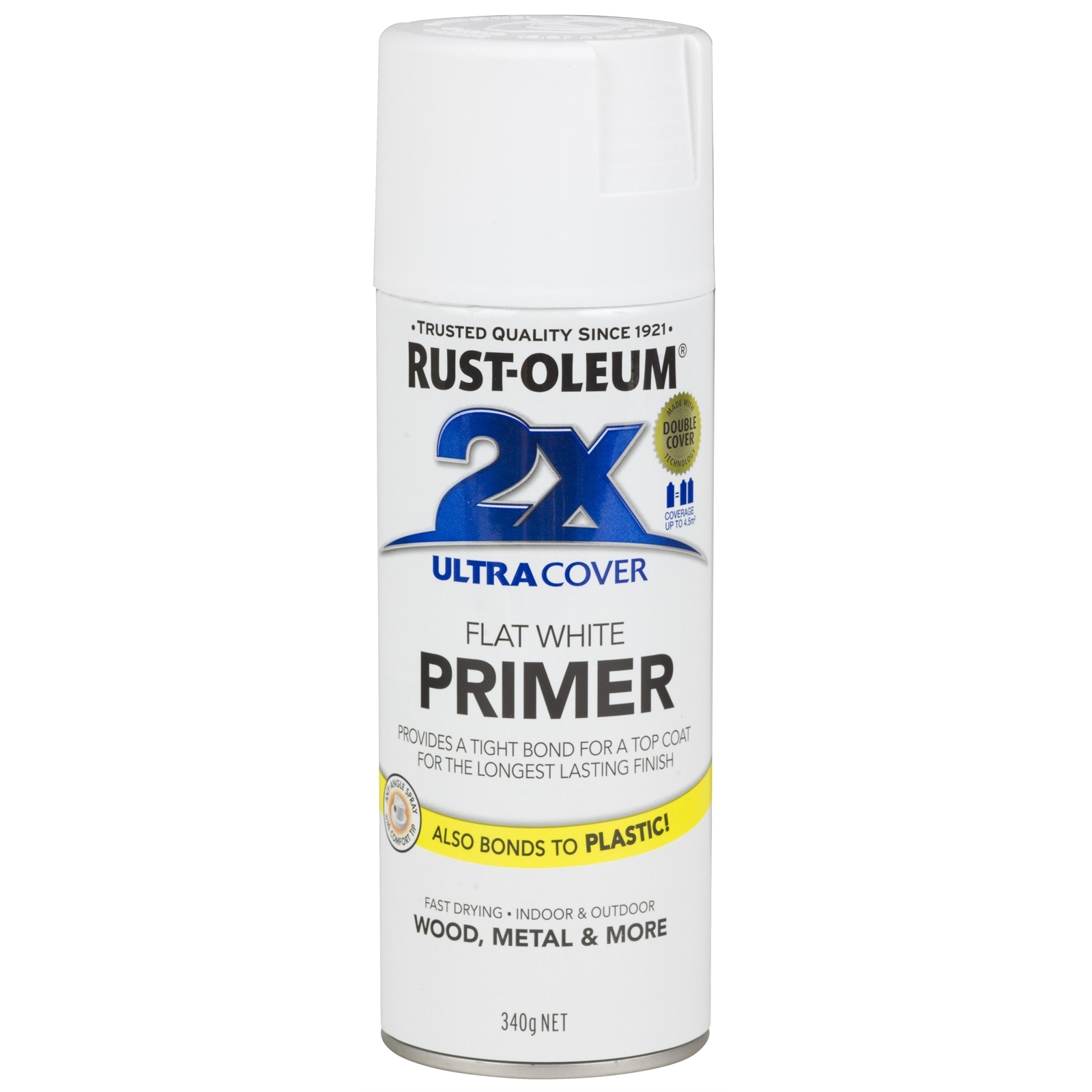 Rust-Oleum 340g White Flat 2X Ultra Cover Primer Spray Paint - Bunnings  Australia