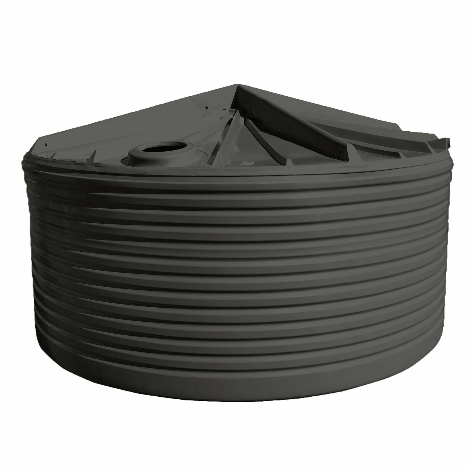 Clark Tanks 23600L Round Poly Water Tank Native Grey Bunnings Australia
