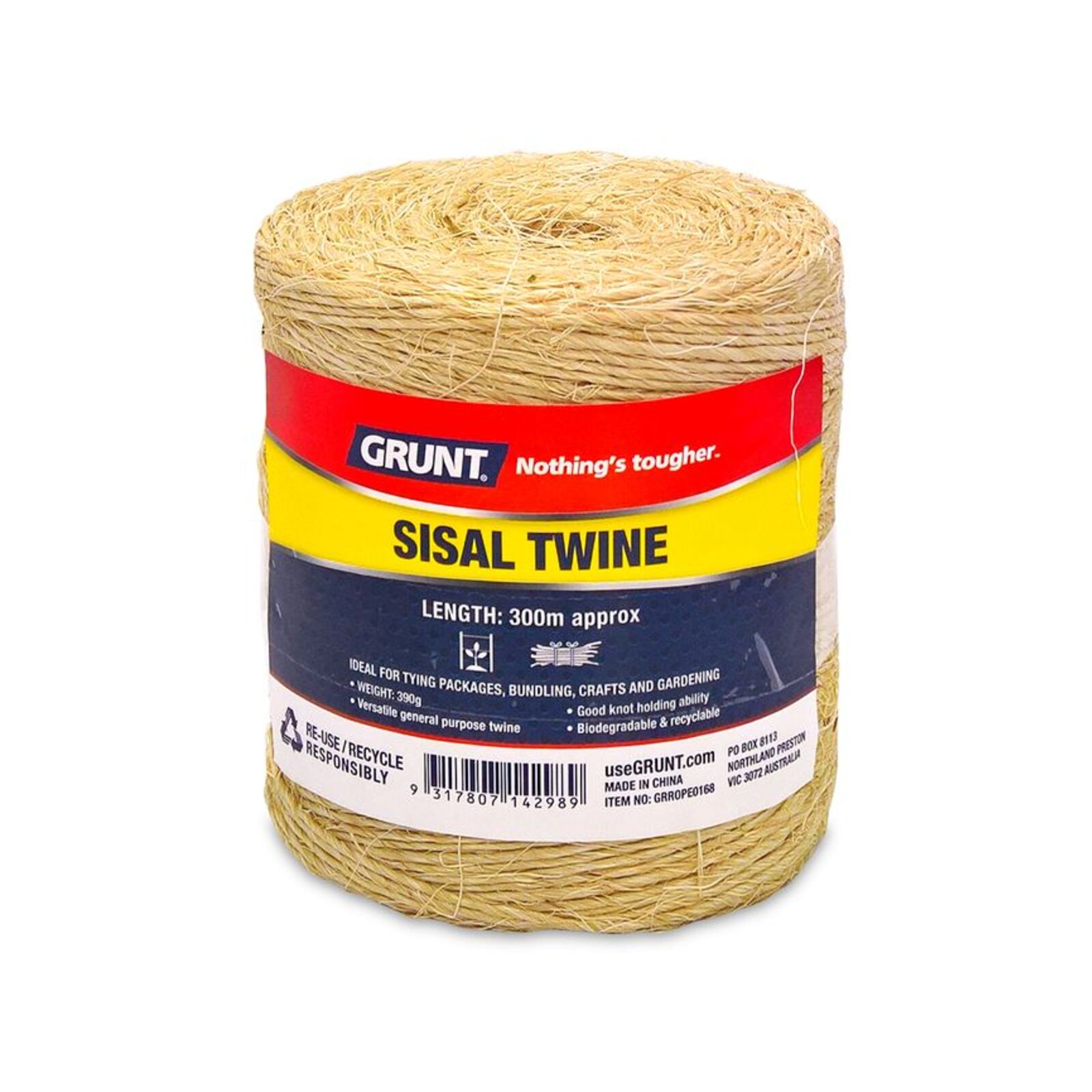 Grunt 300m Natural Sisal Twine - Bunnings Australia