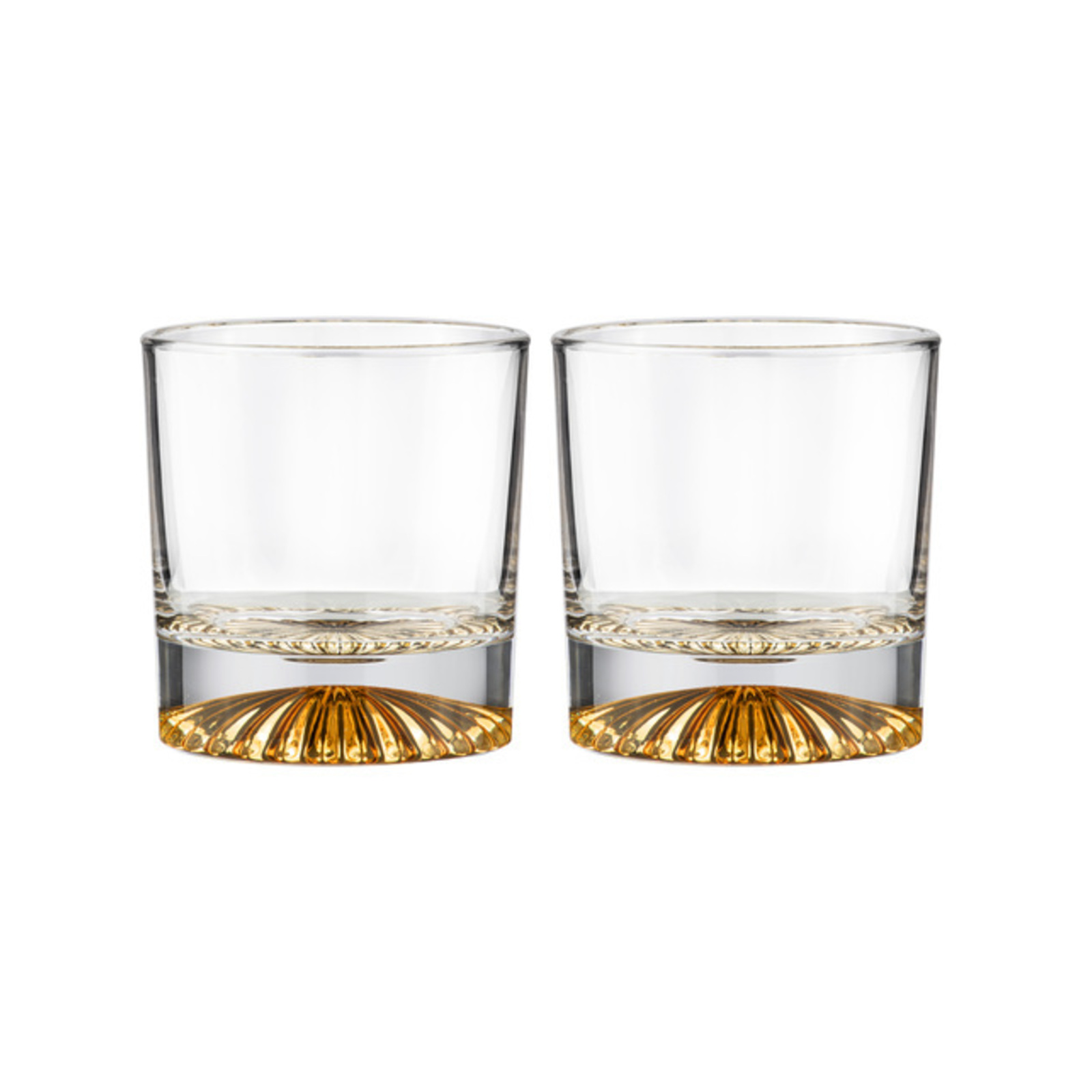 2PK Enzo Crystal Gold Clear 250ml Whisky Glass Cup - Bunnings Australia