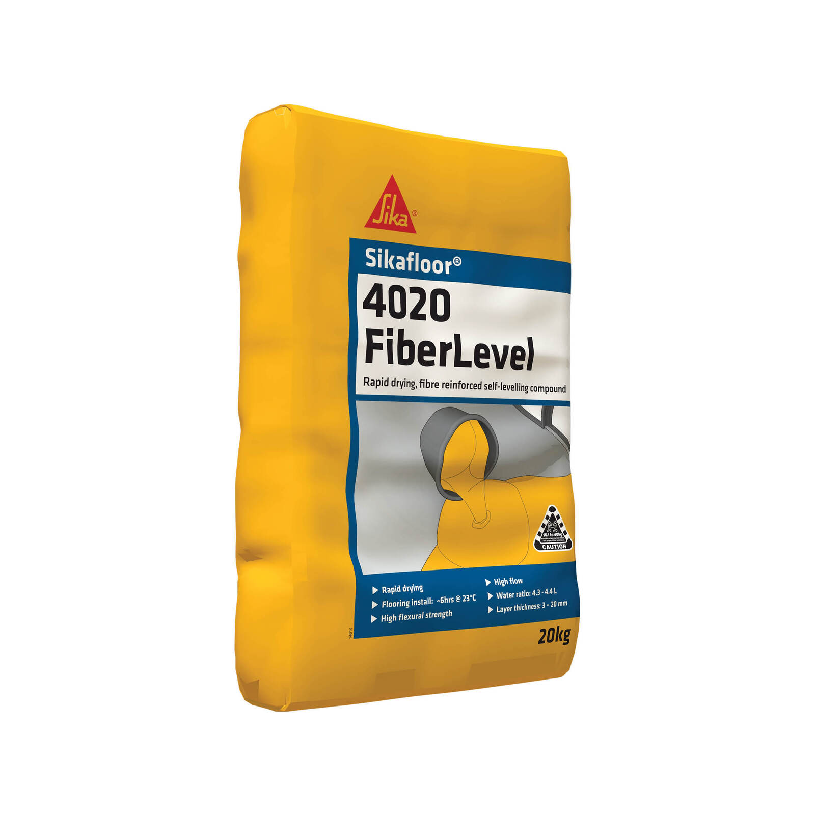 Sika 20kg White Sikafloor 4020 FiberLevel Self Levelling and Smoothing Compound Bunnings Australia