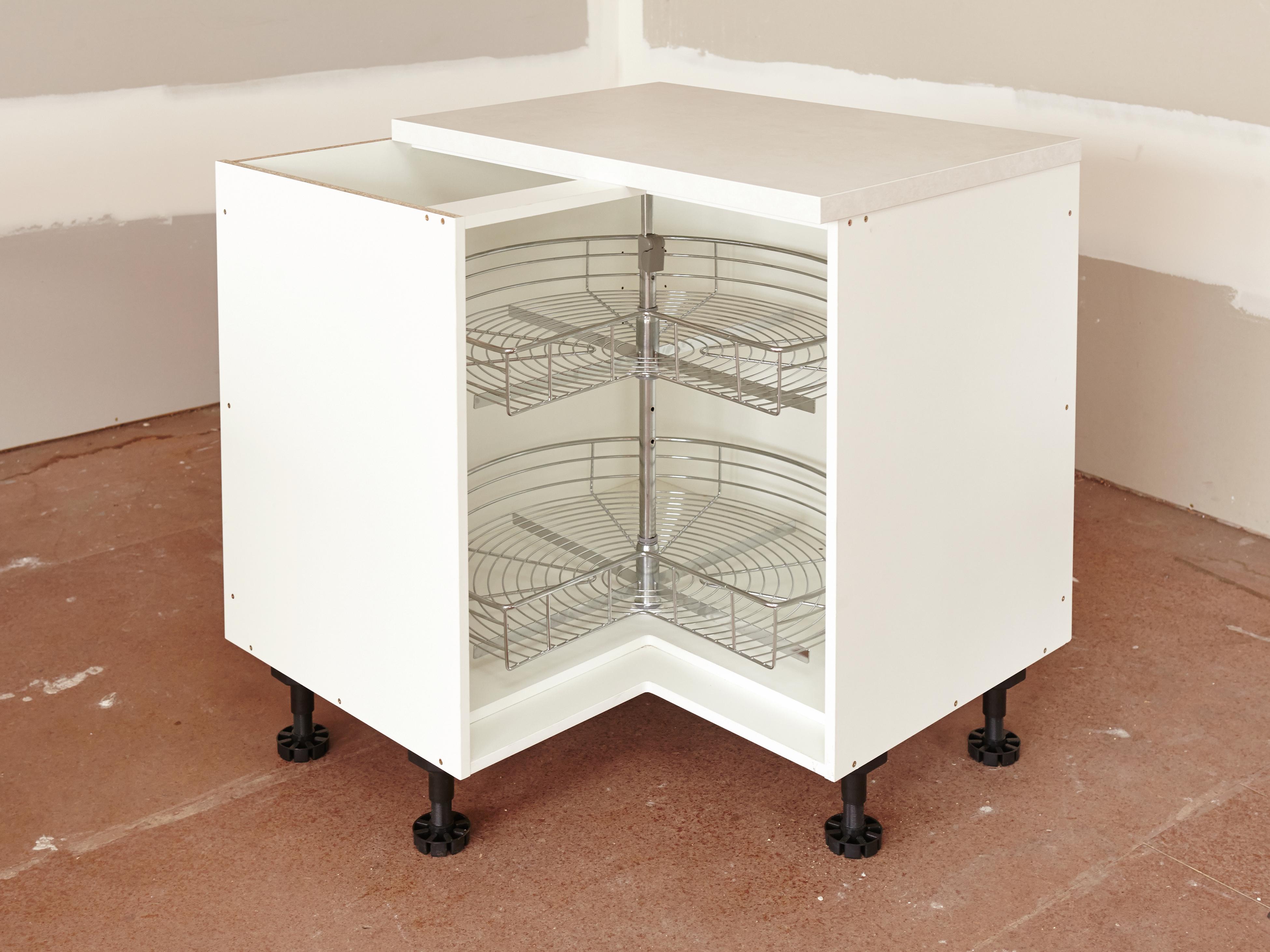 Rotating on sale corner cabinet