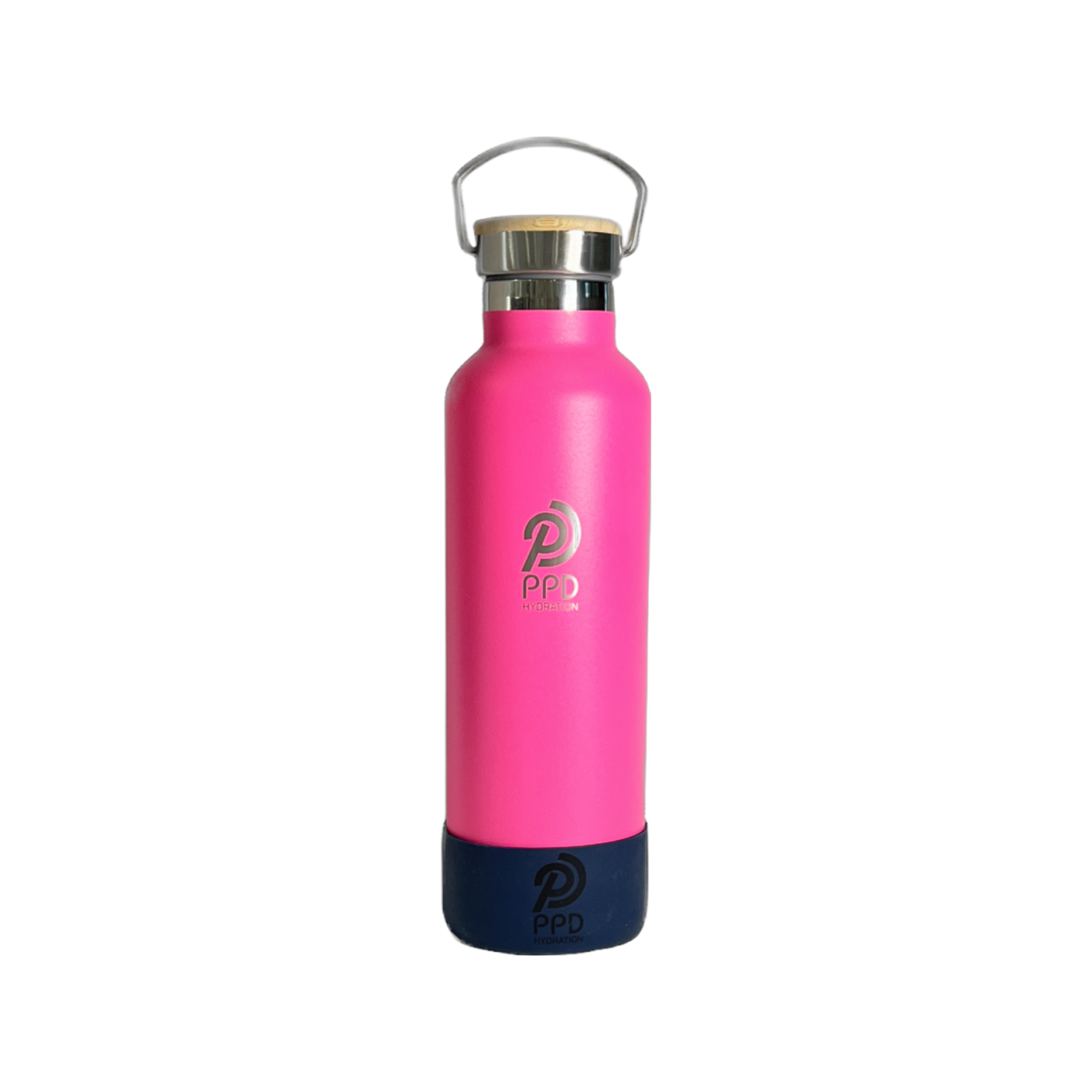 PPD Hydrtion 750ml Hot Pink Originl Water Bottle W/ Navy Bumper ...