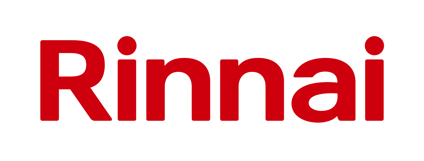 Rinnai brand logo in red.