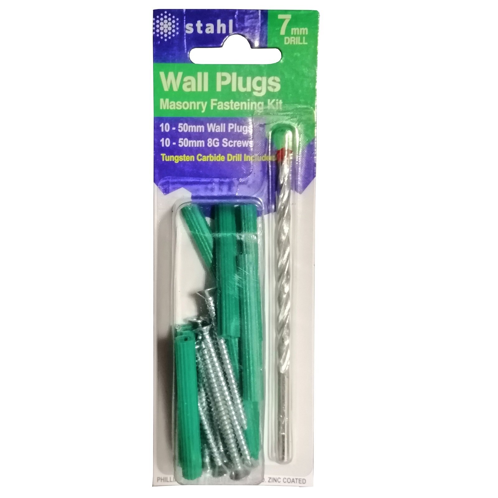 stahl-masonry-kit-7mm-drill-with-50mm-green-wall-plugs-bunnings-australia