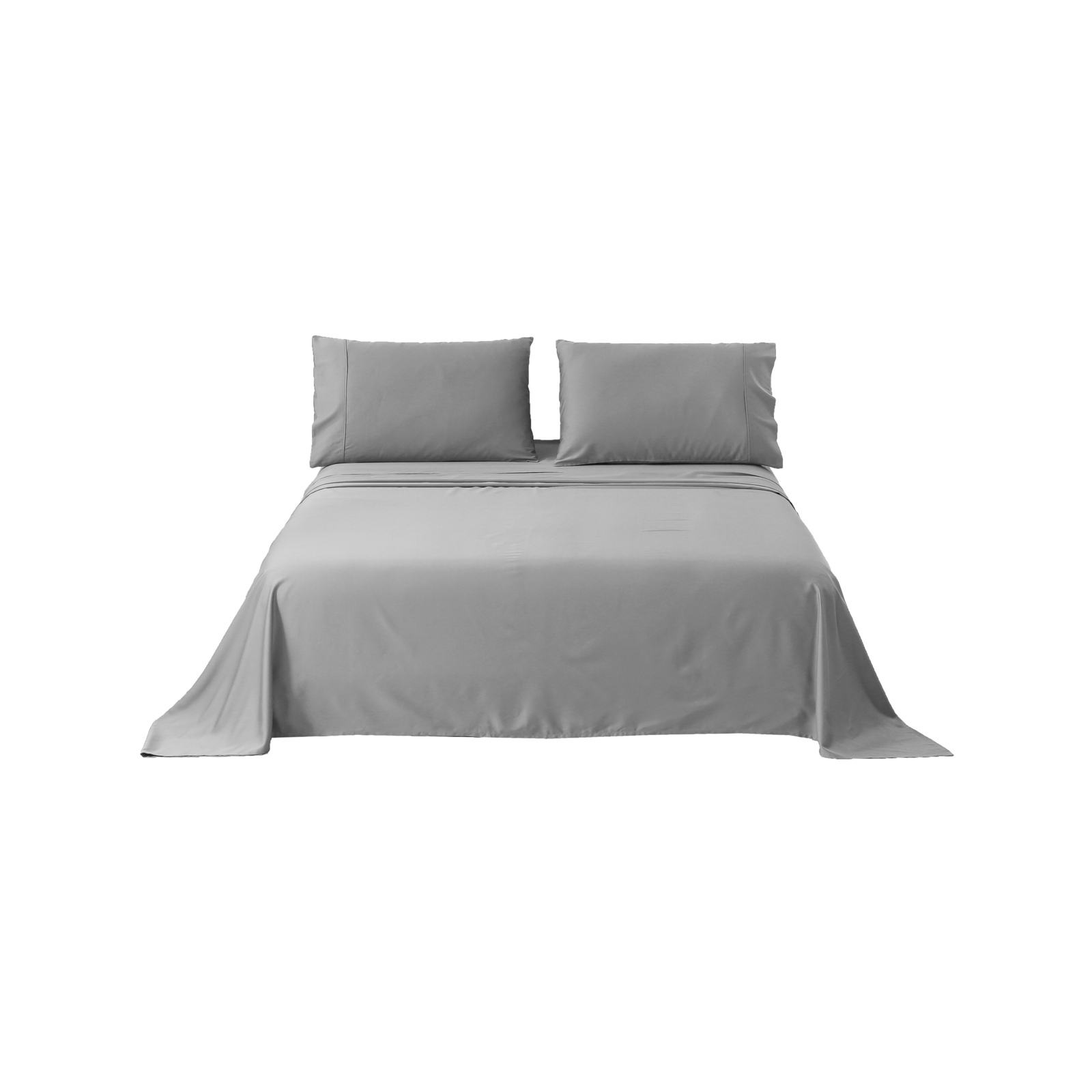 Serene Bamboo Cotton Sheet Set Single Bed Dove Grey Bunnings Australia