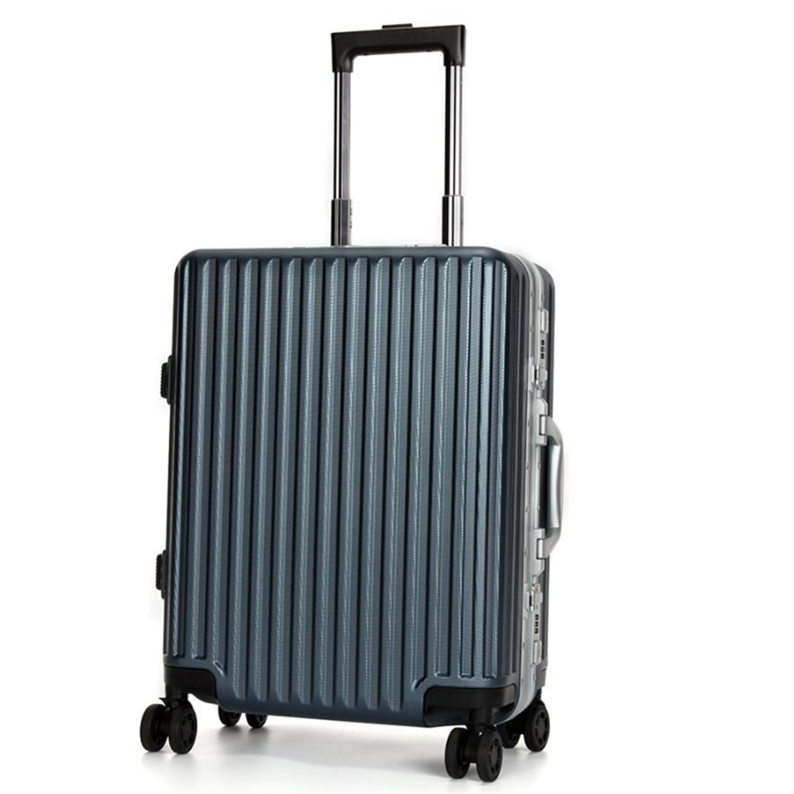 Swiss Aluminum Luggage Suitcase 360 degree rolling HardCase 24