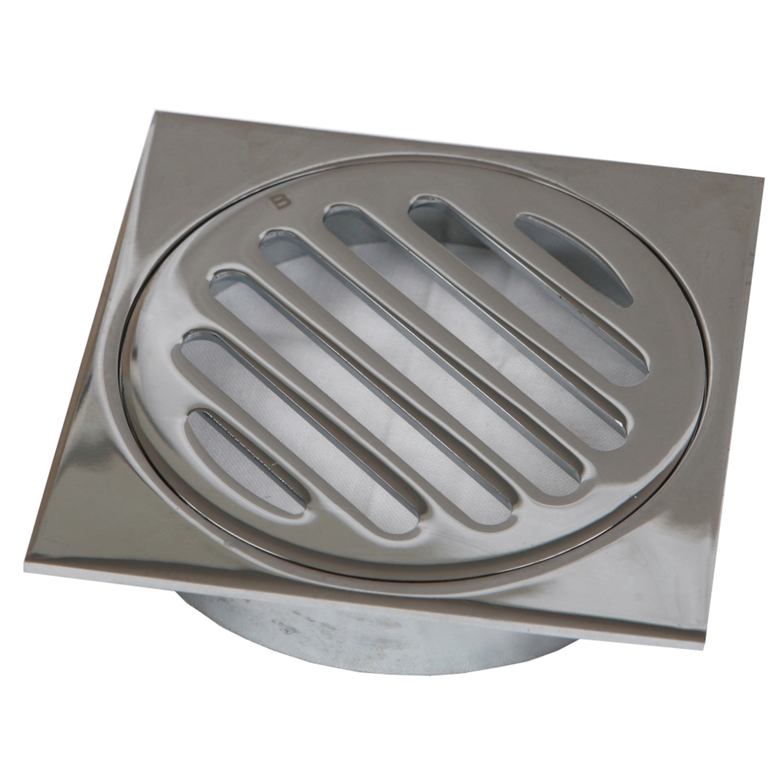 Brasshards 100mm Chrome Drop Into PVC Square Grate Bunnings Australia