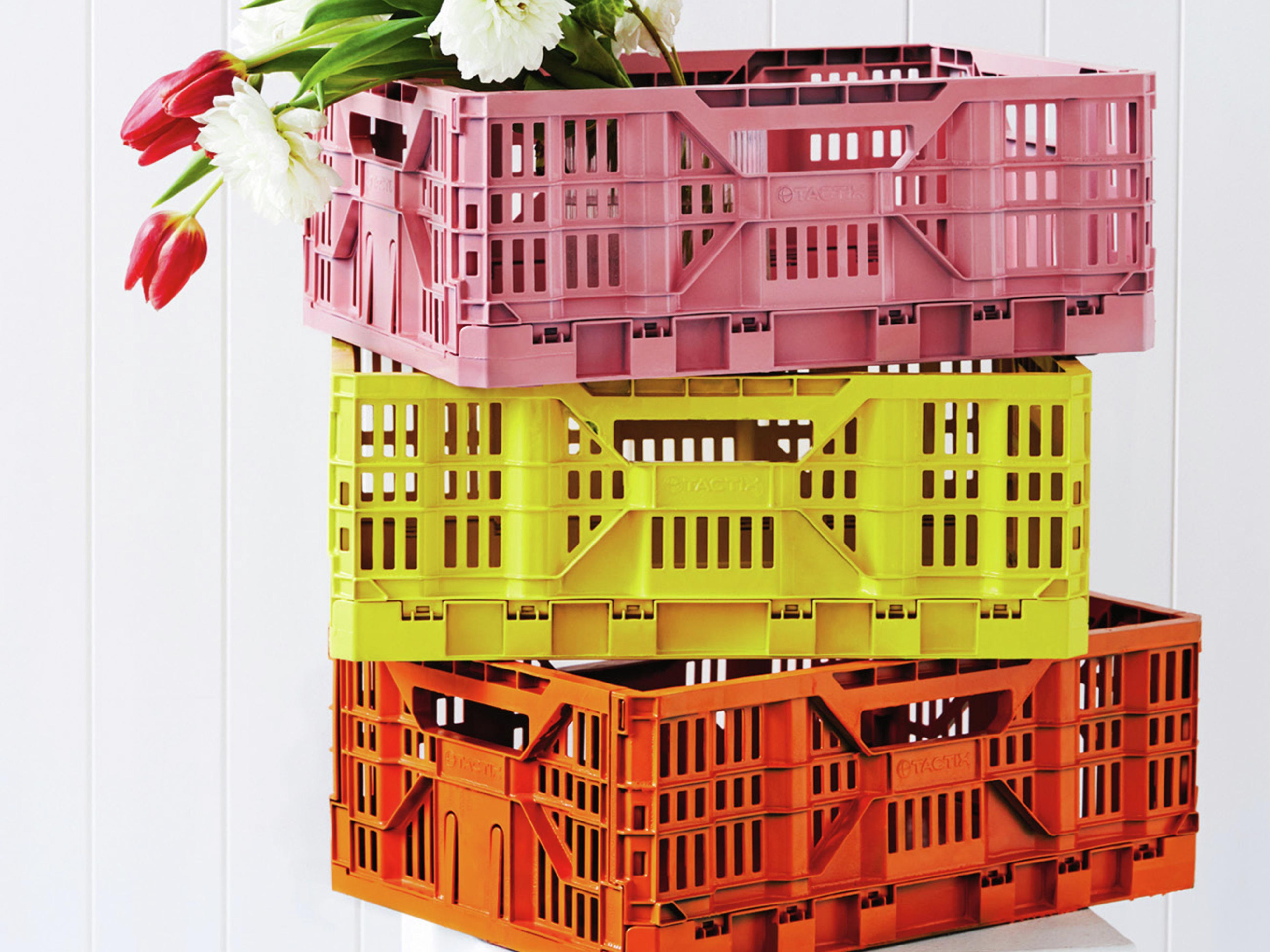 Turn Plastic Crates Into Fun Storage Boxes Bunnings Australia