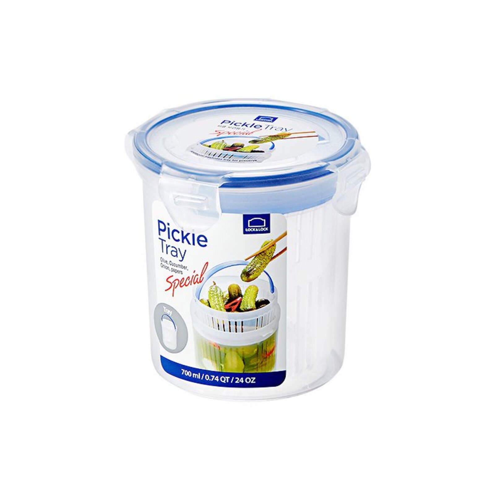 Lock & Lock Special Round Container with Draining Basket 700ml