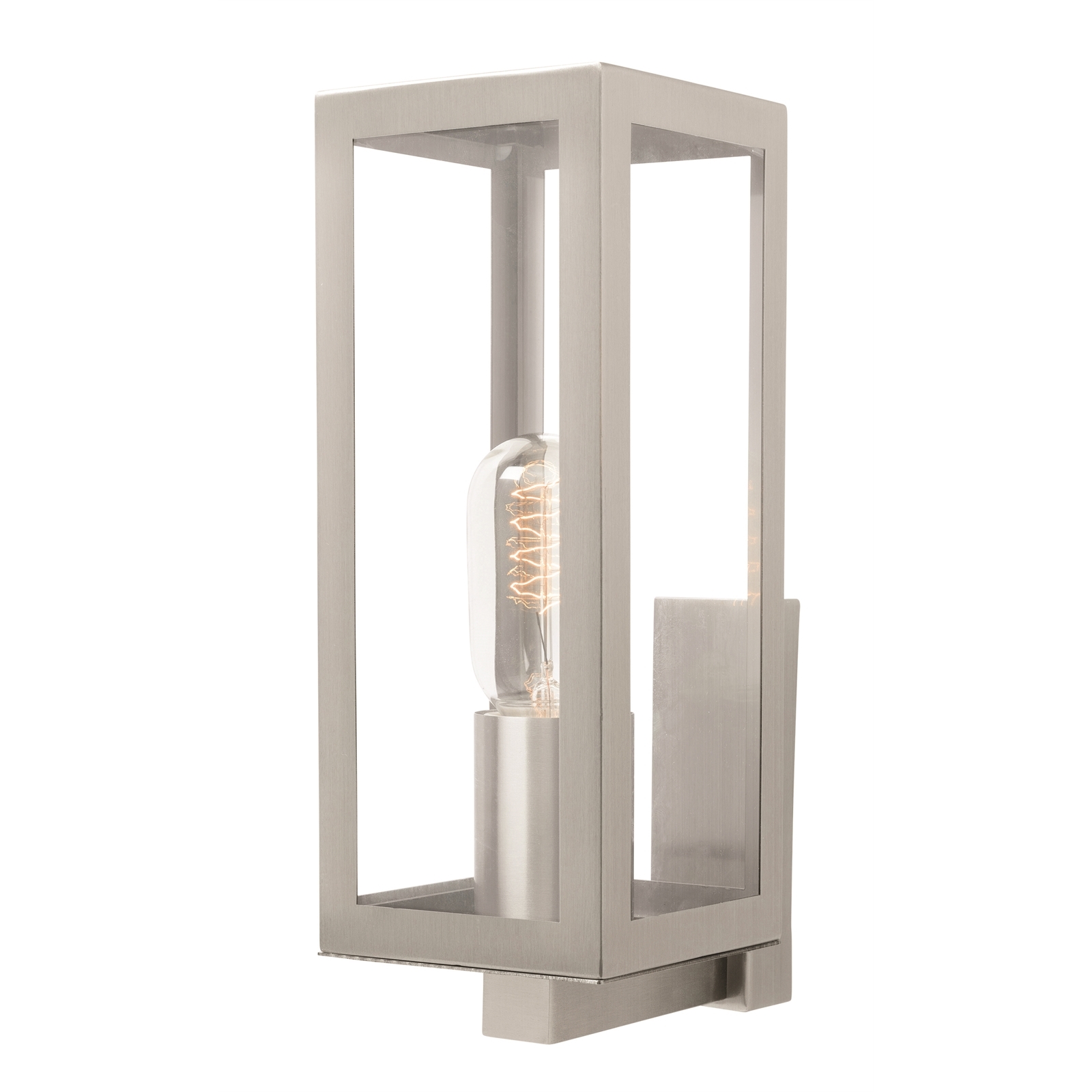 Brilliant 42W Manoir Stainless Steel Finish Exterior Wall Light ...